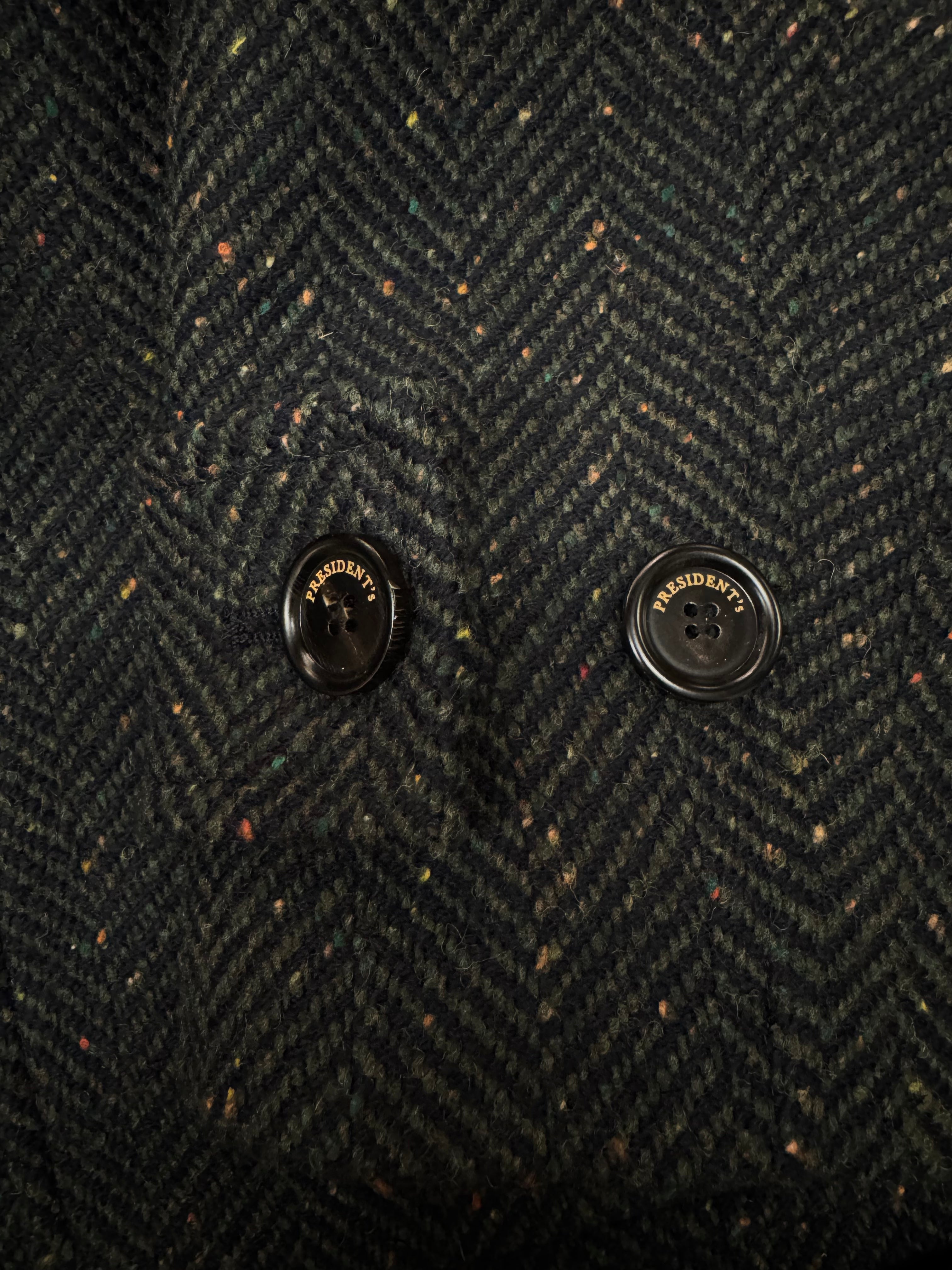 PRESIDENT’s Garden Coat Donegal Wool Blue/Green