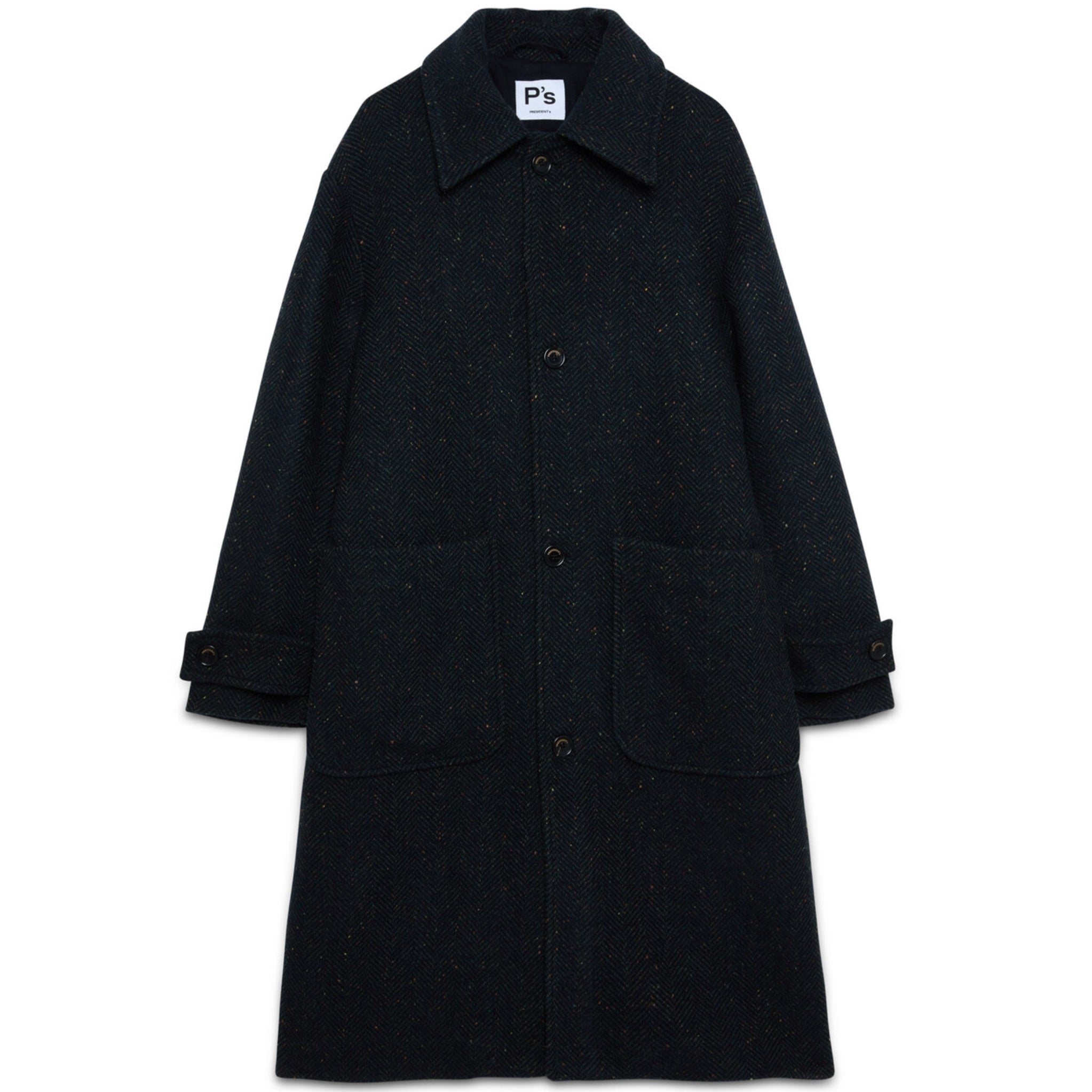 PRESIDENT’s Garden Coat Donegal Wool Blue/Green