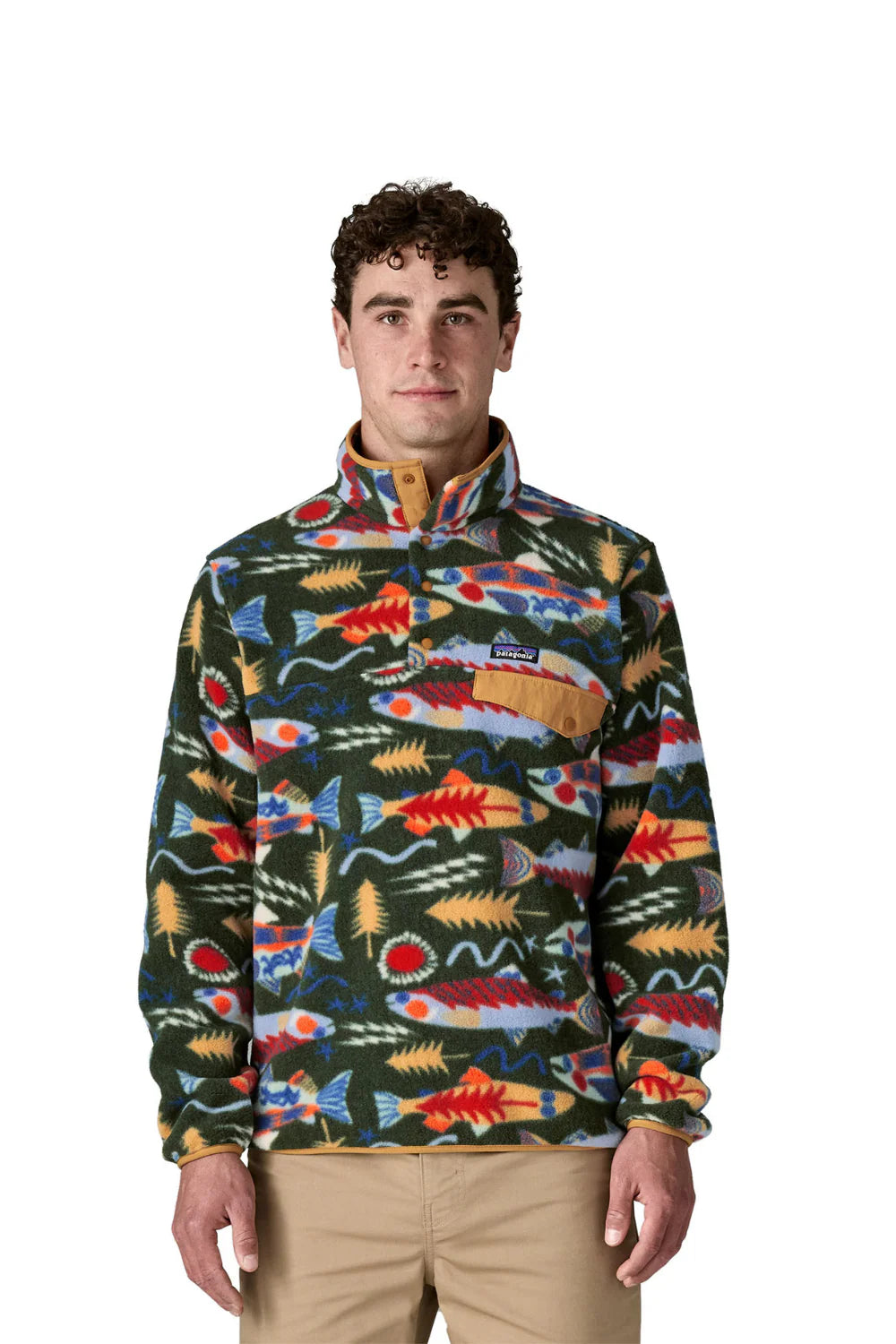 PATAGONIA Men's Lightweight Synchilla® Snap-T® Fleece Pullover Salomon Energy: Old Growth Green