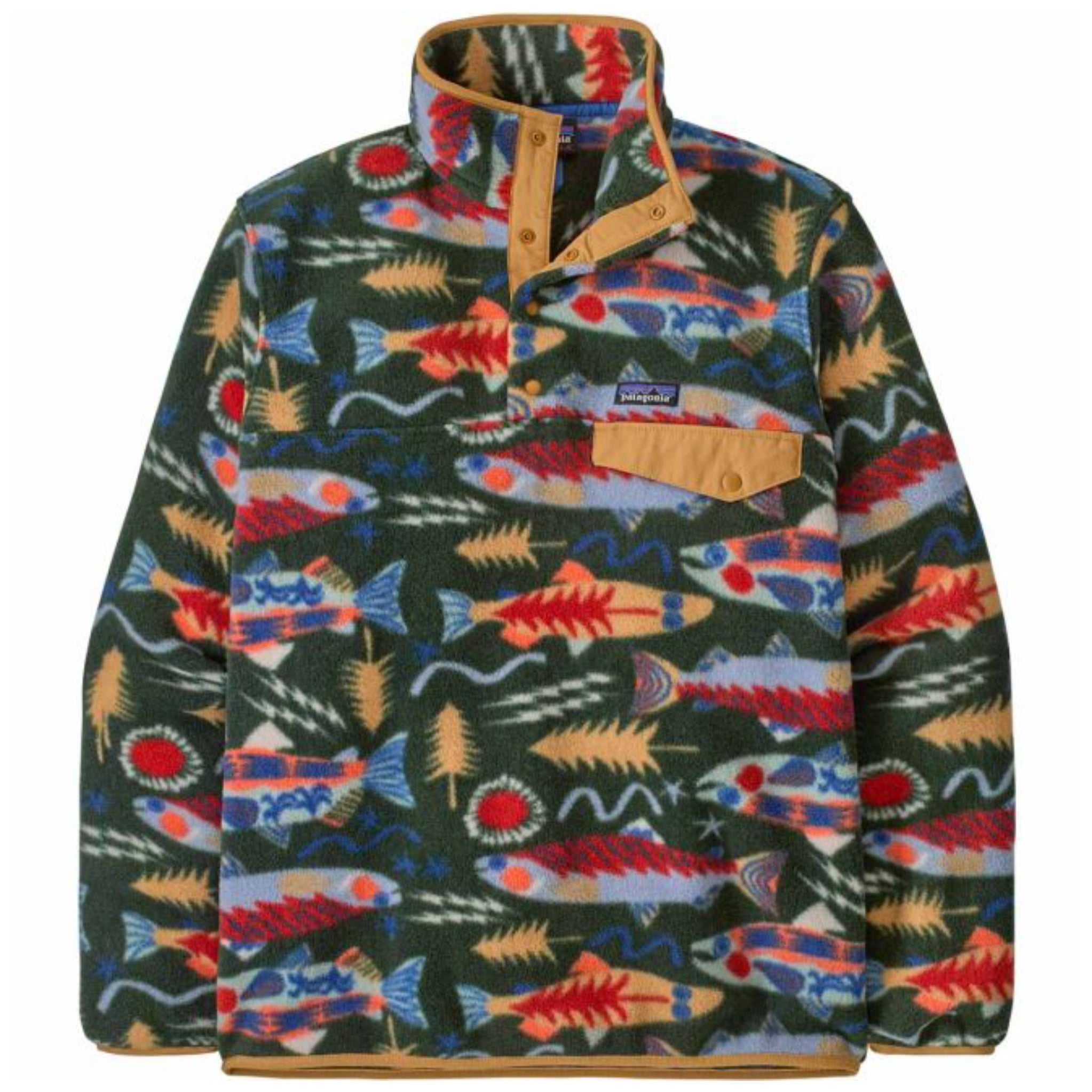 PATAGONIA Men's Lightweight Synchilla® Snap-T® Fleece Pullover Salomon Energy: Old Growth Green