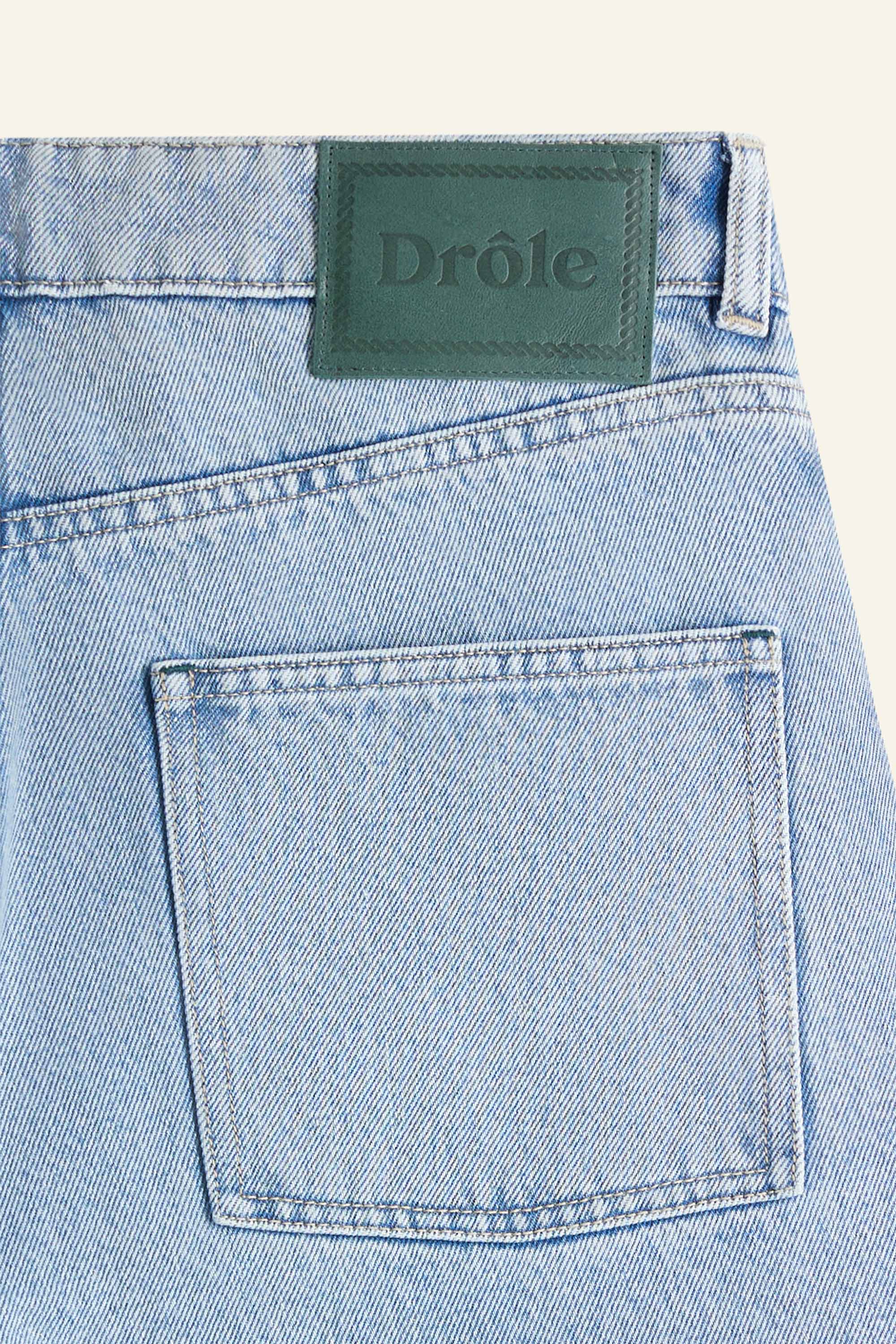 DRÔLE DE MONSIEUR Pantaloni in denim Le Jean Délavée Azzurro