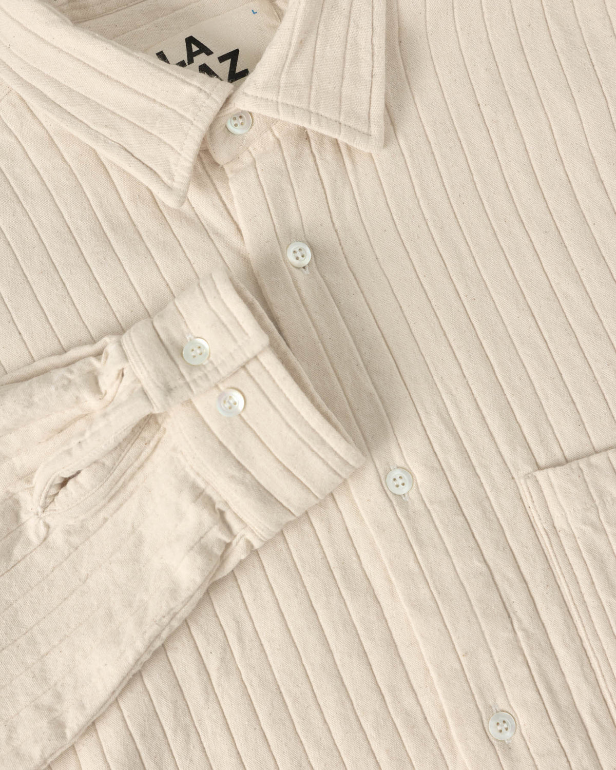 LA PAZ Carvalho Ecru Oversized Shirt