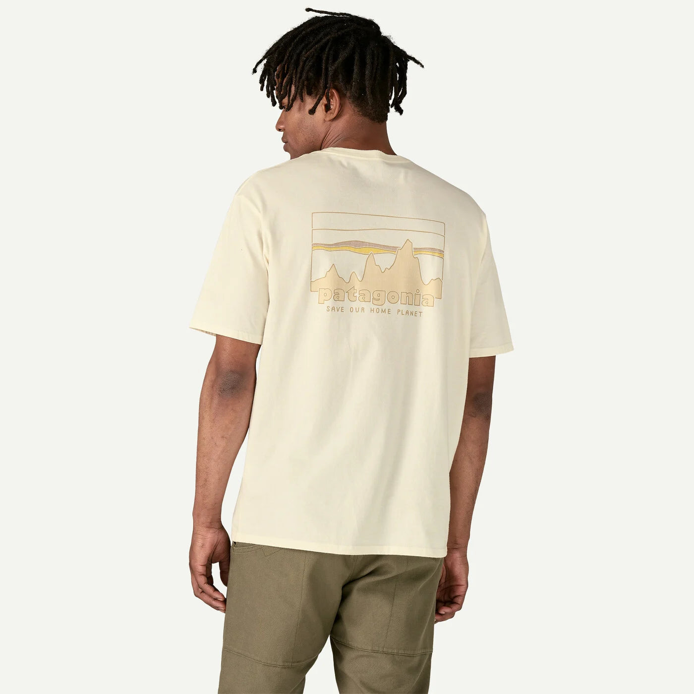 PATAGONIA Men's '73 Skyline Organic T-Shirt Birch White