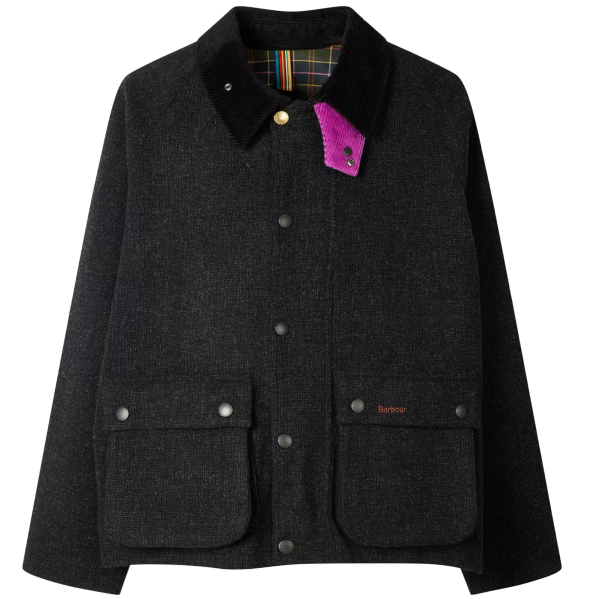 BARBOUR x Paul Smith Barbour Charcoal Transport Wool Jacket