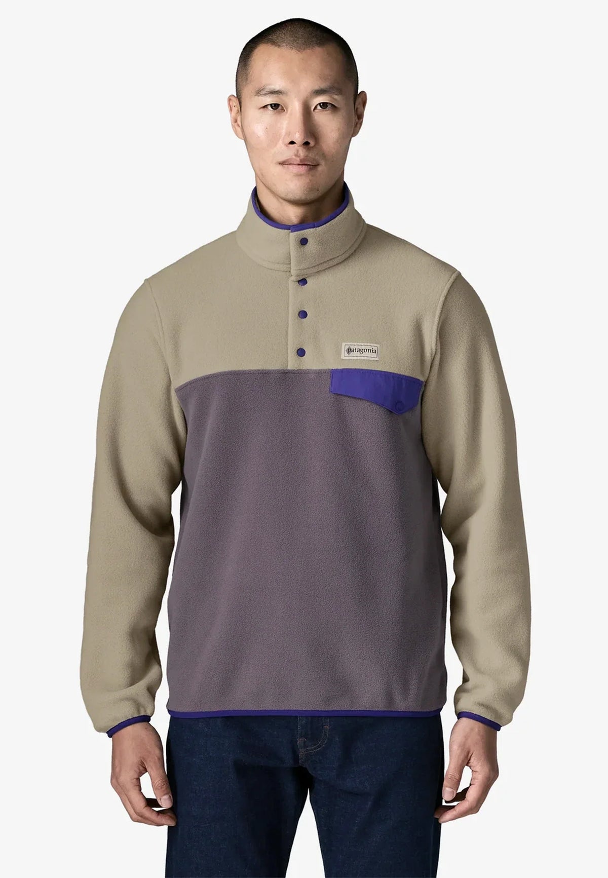 PATAGONIA Men's Lightweight Synchilla® Snap-T® Fleece Pullover May Grey