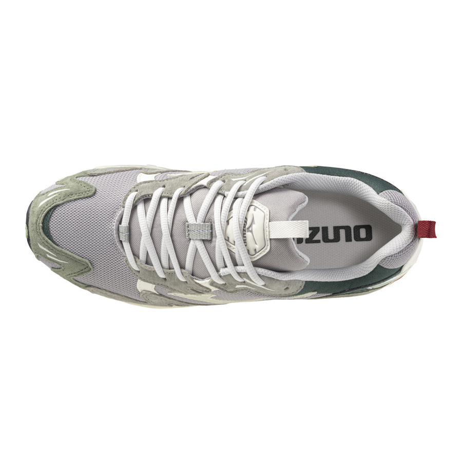 MIZUNO Wave Rider 10 Opal Gray Pristine Bistro Green