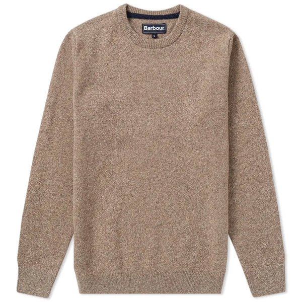 BARBOUR Tisbury Crew Neck Wool Sweater Fog