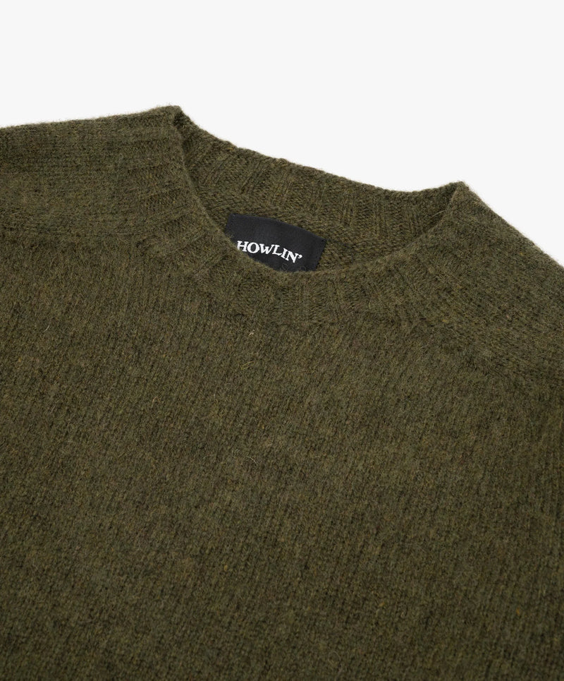 HOWLIN' Birth Of The Cool Wool Sweater Moss