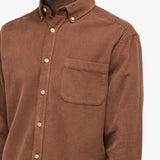 PORTUGUESE FLANNEL Lobo Brown Corduroy Shirt