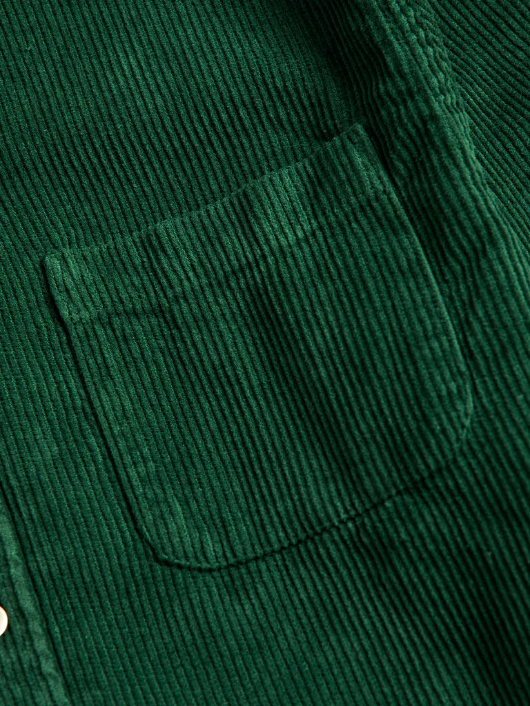 PORTUGUESE FLANNEL Lobo Green Corduroy Shirt