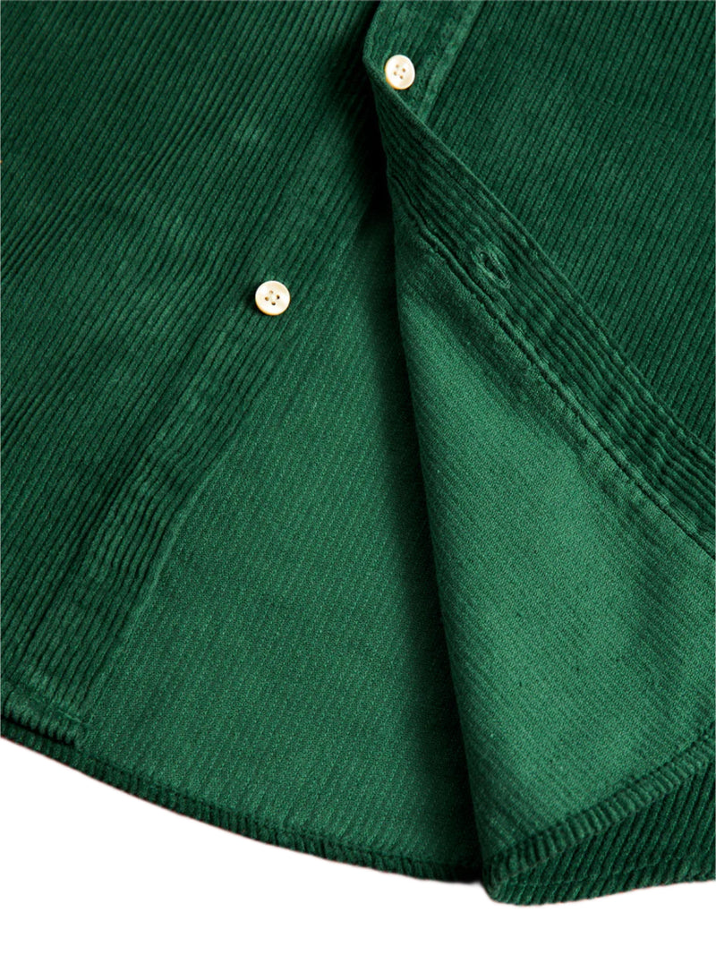 PORTUGUESE FLANNEL Lobo Green Corduroy Shirt