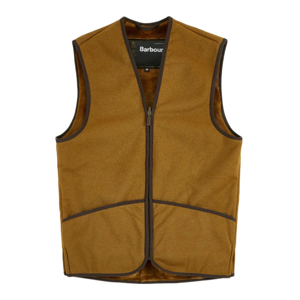 BARBOUR Warm Pile Waistcoat Zip-In Liner Brown