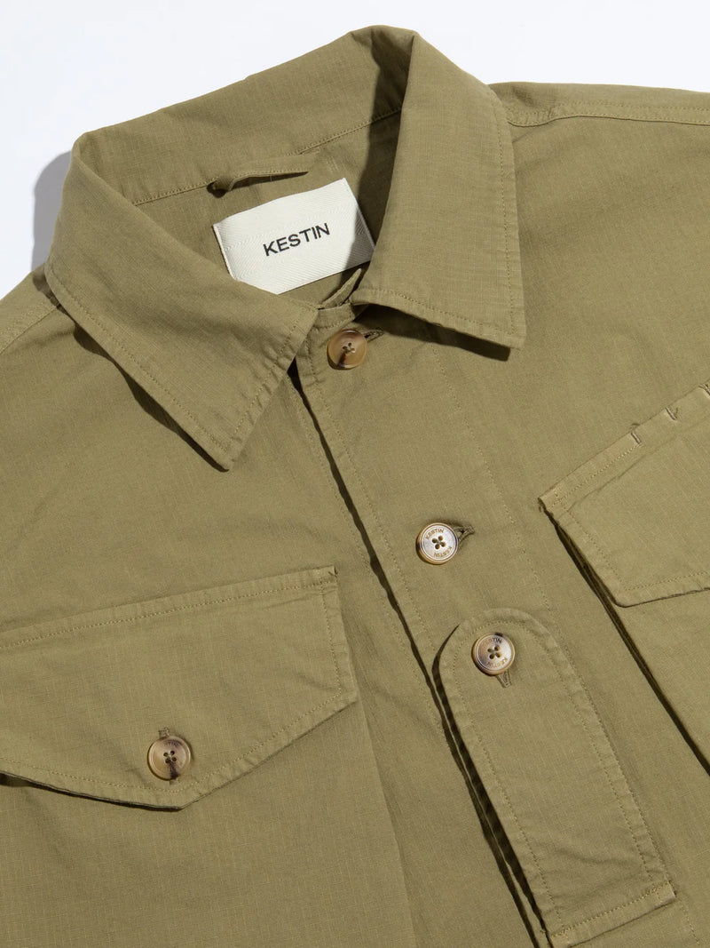 KESTIN Redford Jacket in Light Military Cotton Ripstop