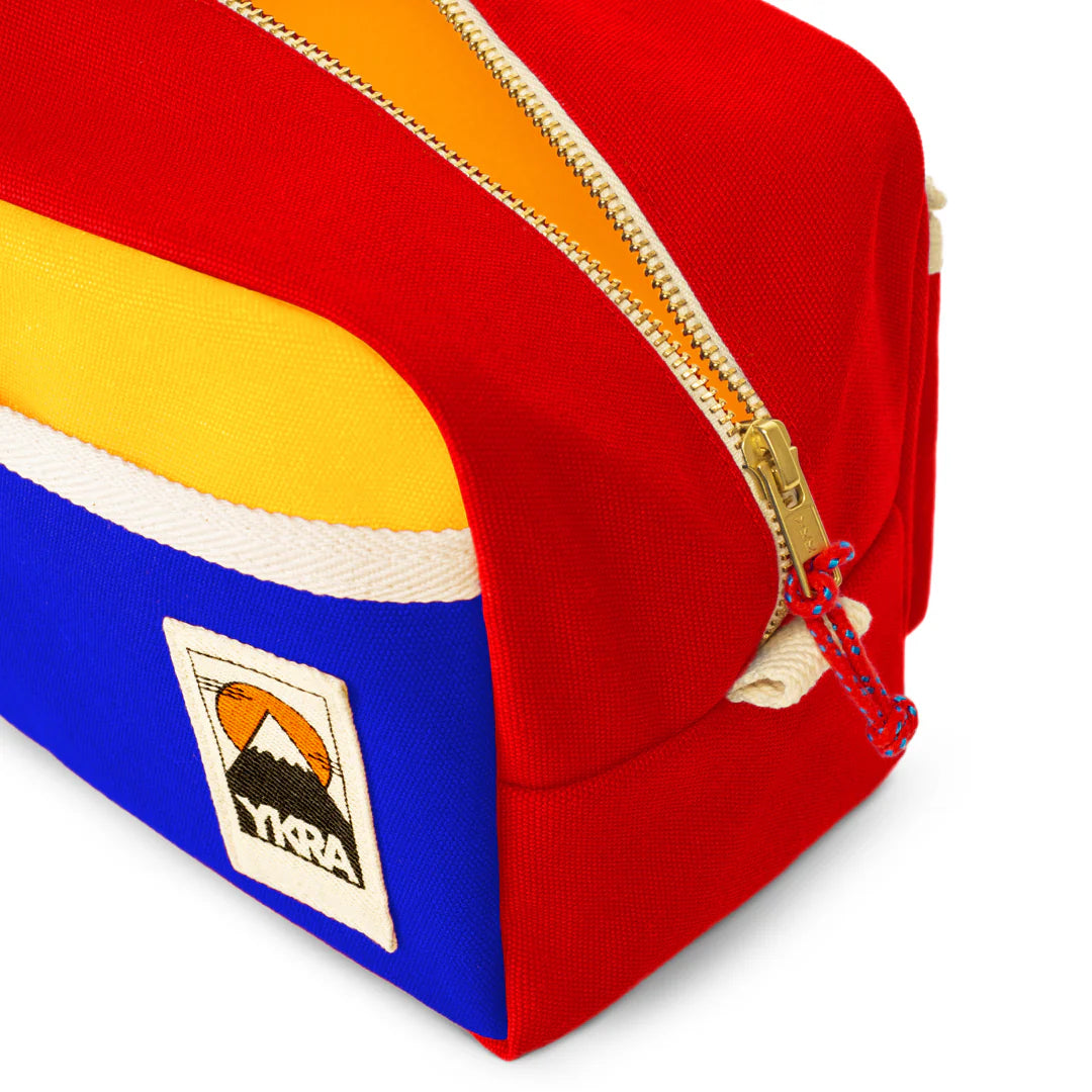 YKRA Dopp Pack Blue Red Yellow