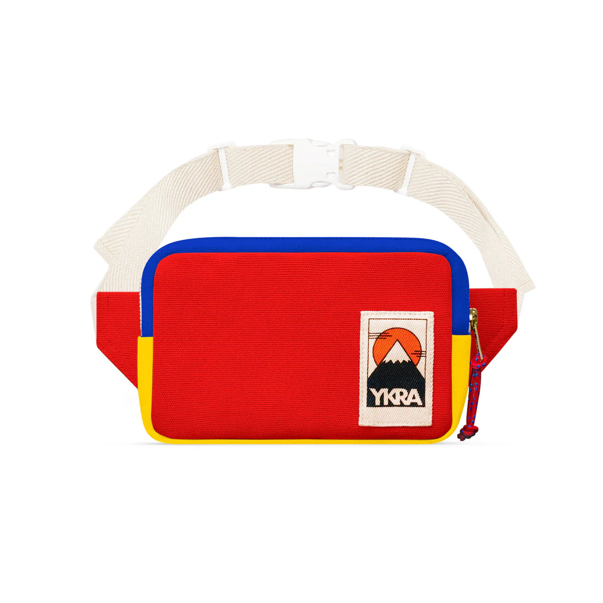 YKRA Fanny Pack Mini Blue Red Yellow