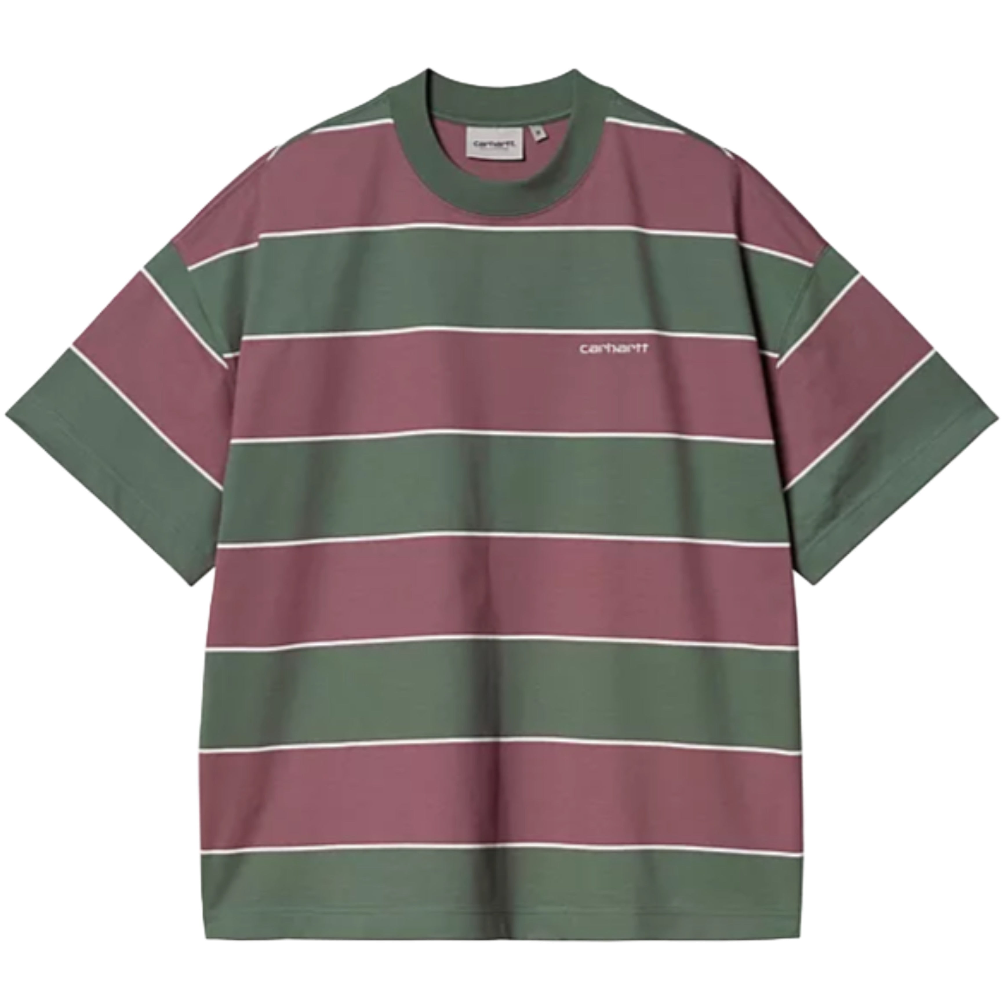 CARHARTT WIP S/S Quinby T-Shirt Quinby Stripe Silver Pine