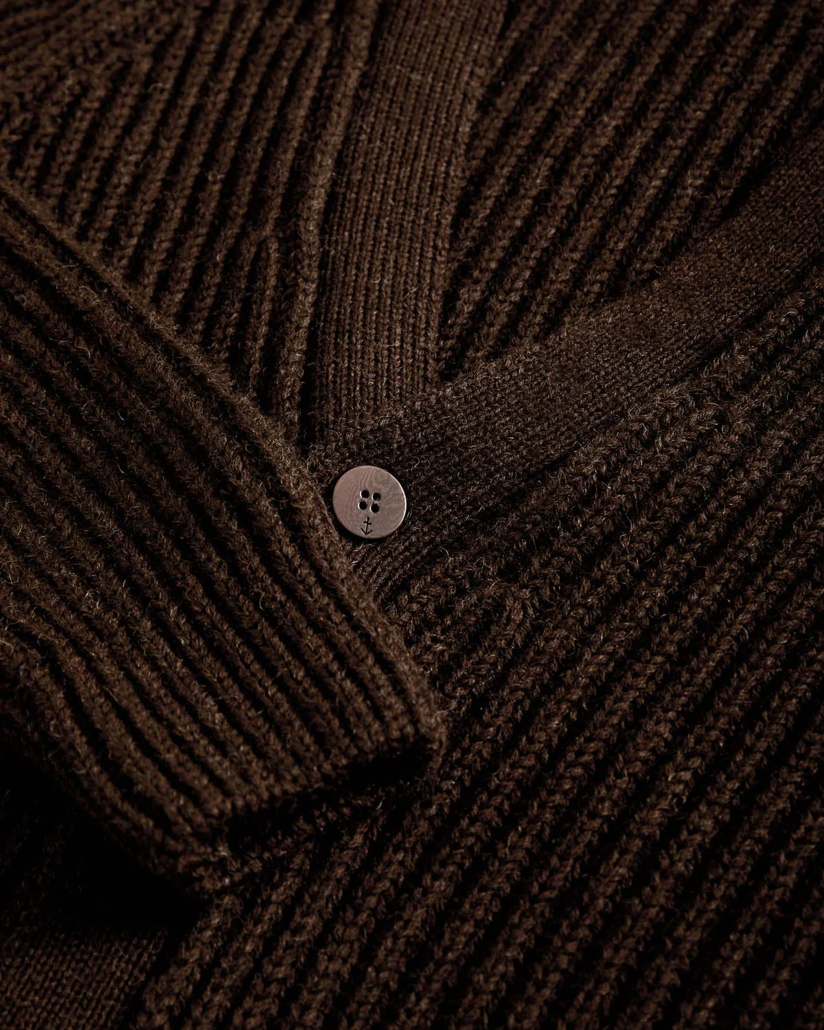 LA PAZ Abreu Brown Wool Cardigan