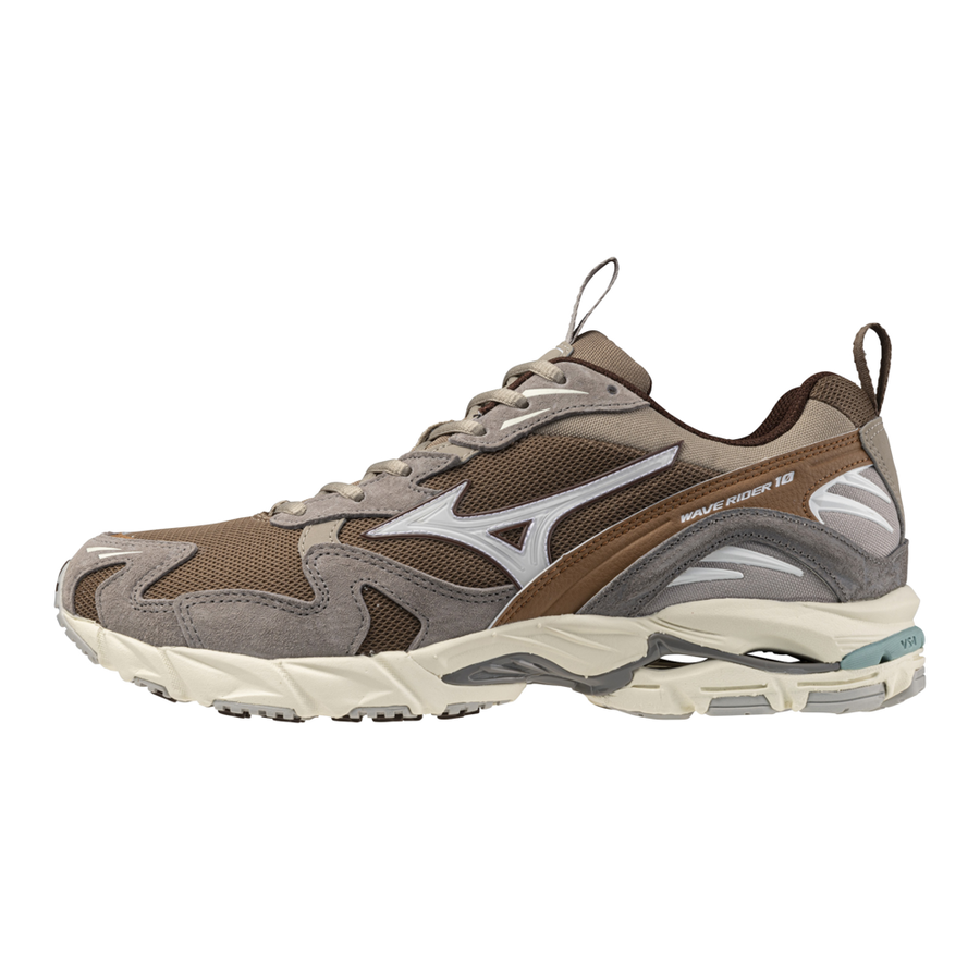 MIZUNO Wave Rider 10 Fossil White Thrush