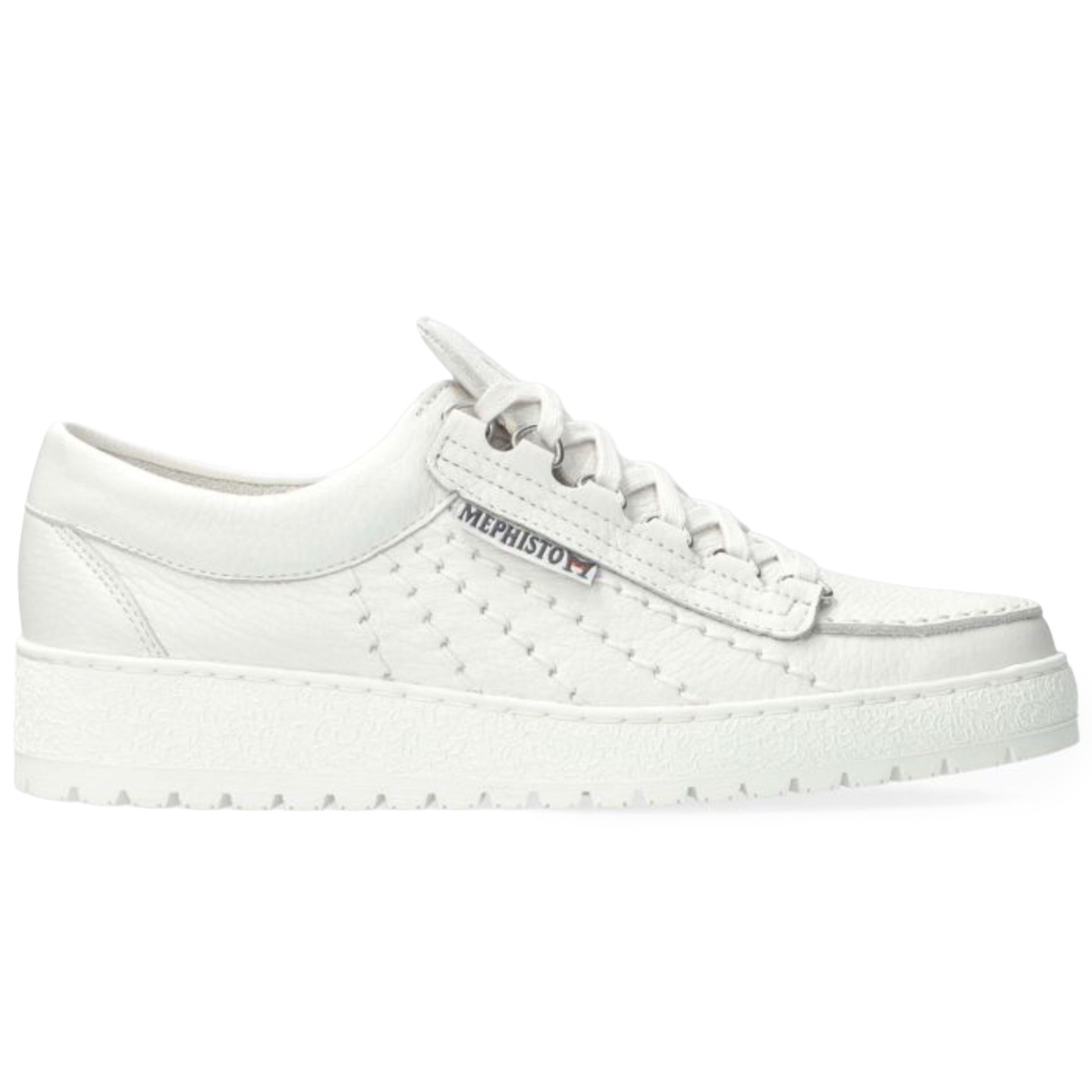 MEPHISTO Rainbow White Velours Leather Shoes