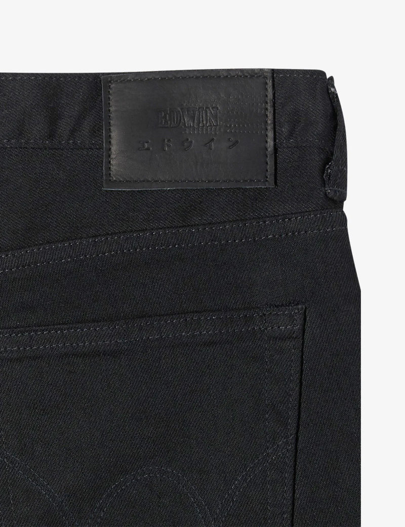 EDWIN 'Made in Japan' Jeans (Slim Tapered) Black Rinsed Kaihara Selvage 12.5oz