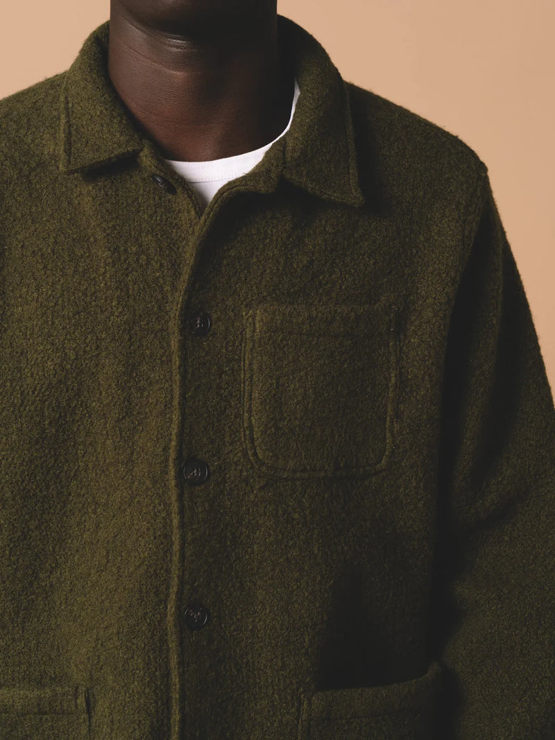 KESTIN Ormiston Jacket in Defender Green Italian Wool