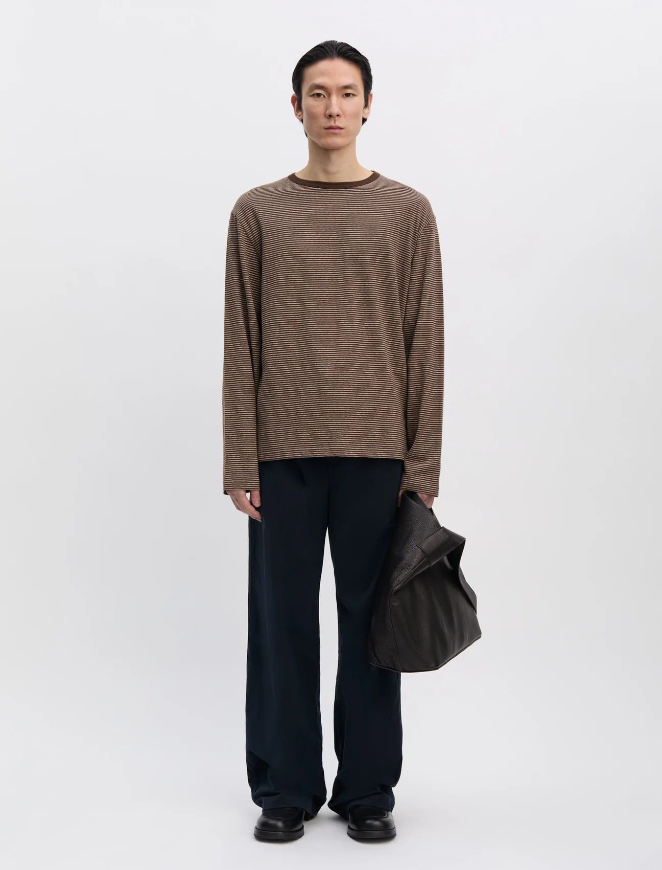 ANOTHER ASPECT Another T-Shirt 3.0 JPN Brown Stripe