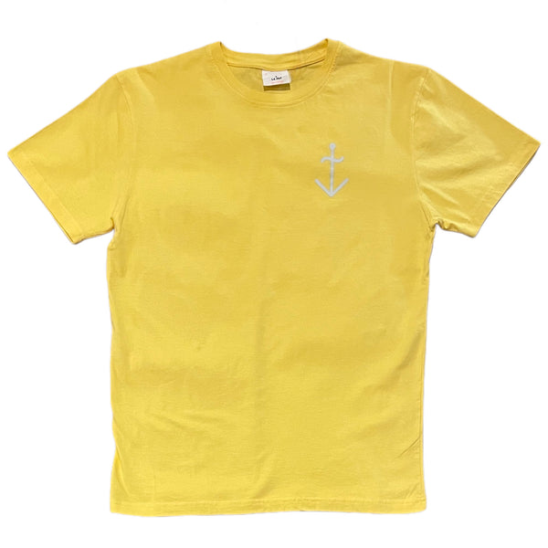 LA PAZ  Dantas Logo T-Shirt Yellow Ecru