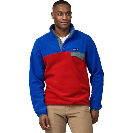 PATAGONIA Men's Lightweight Synchilla® Snap-T® Fleece Pullover Touring Red