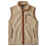 PATAGONIA Men's Retro Pile Fleece Vest El Cap Khaki w/Sisu Brown