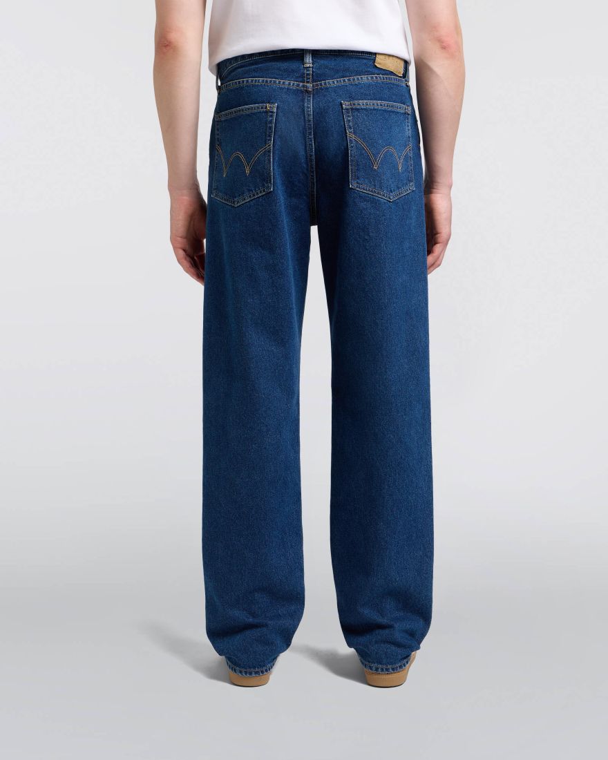 EDWIN Loose Jeans Blue Mid Used Made In Japan