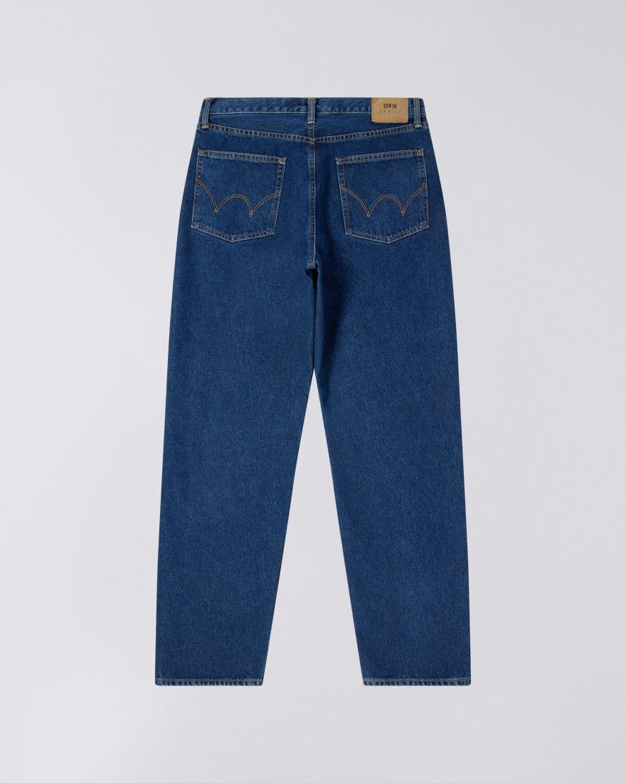 EDWIN Loose Jeans Blue Mid Used Made In Japan