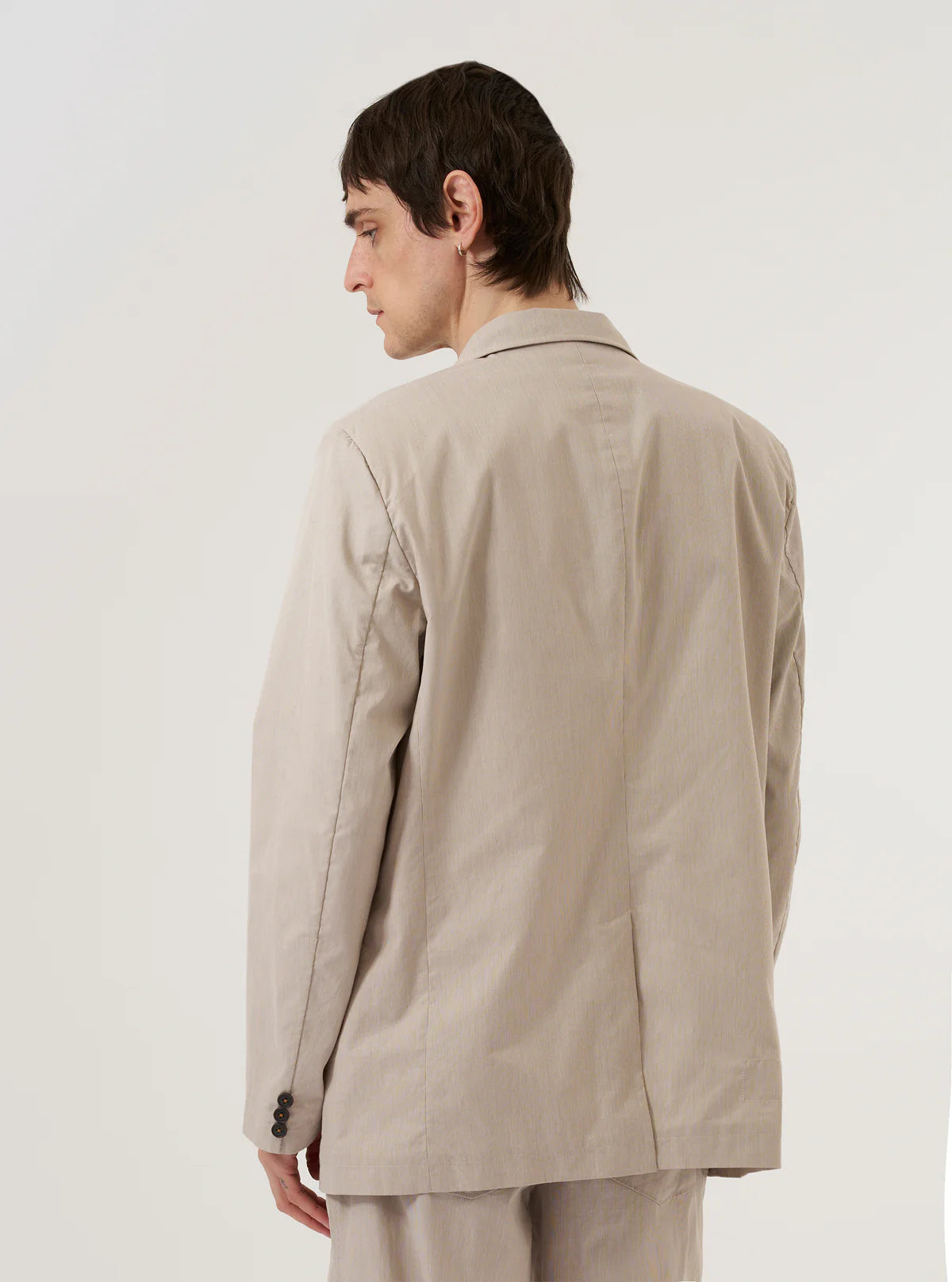 UNIVERSAL WORKS Brown Kennedy Stripe Boston Blazer