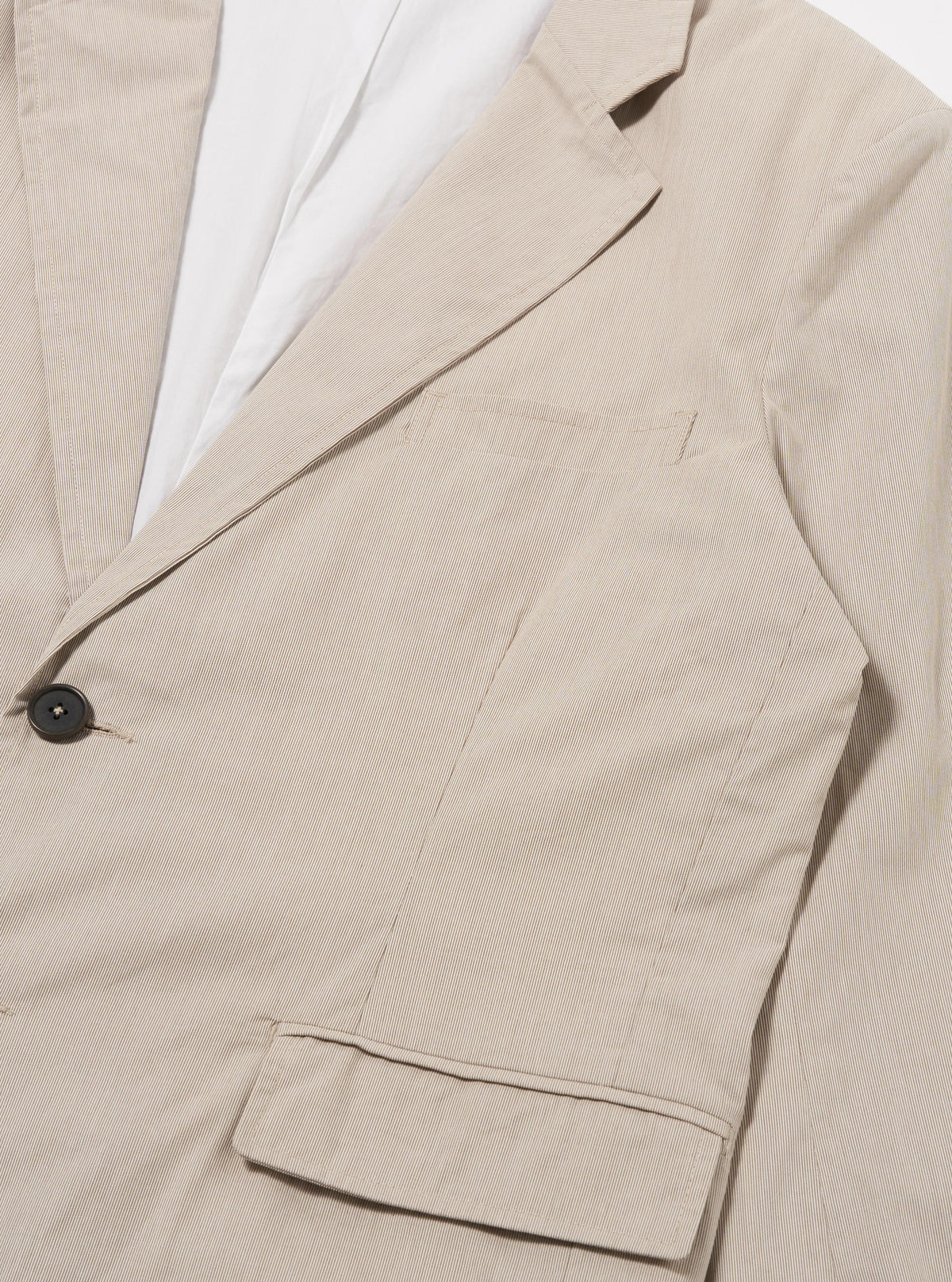 UNIVERSAL WORKS Brown Kennedy Stripe Boston Blazer