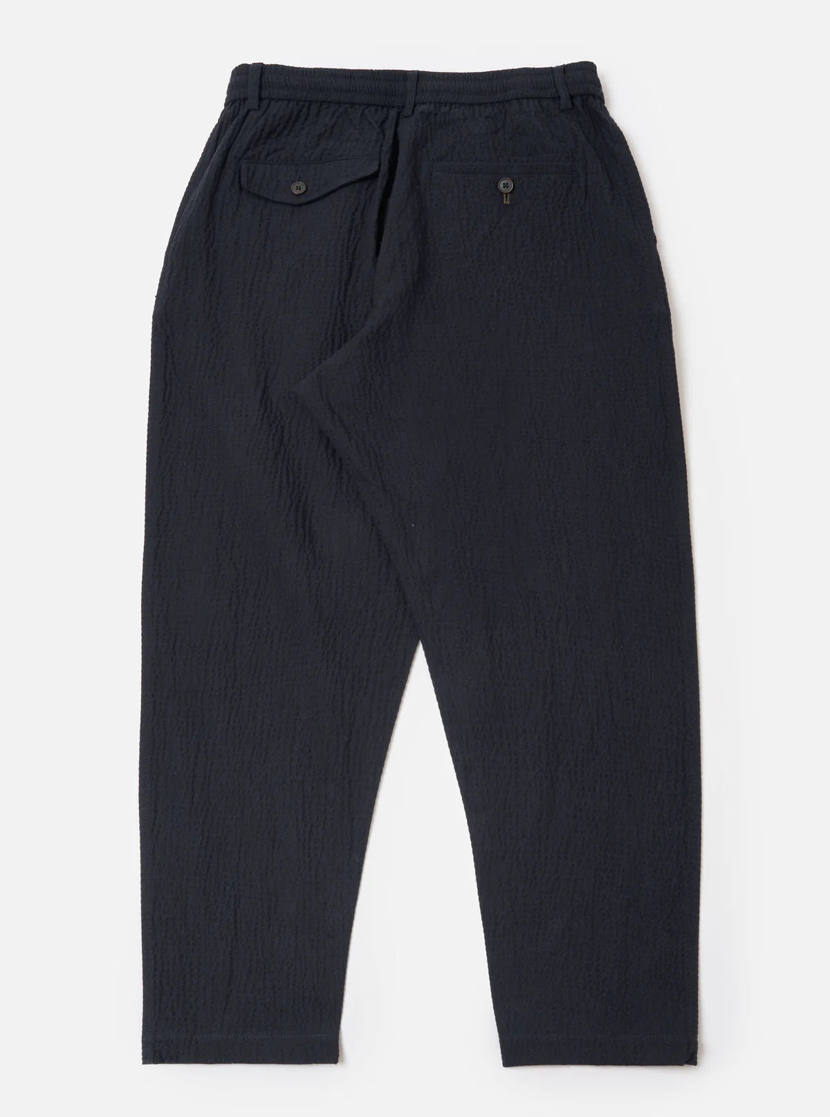 UNIVERSAL WORKS Dark Navy Ospina Cotton Pleated Track Pant