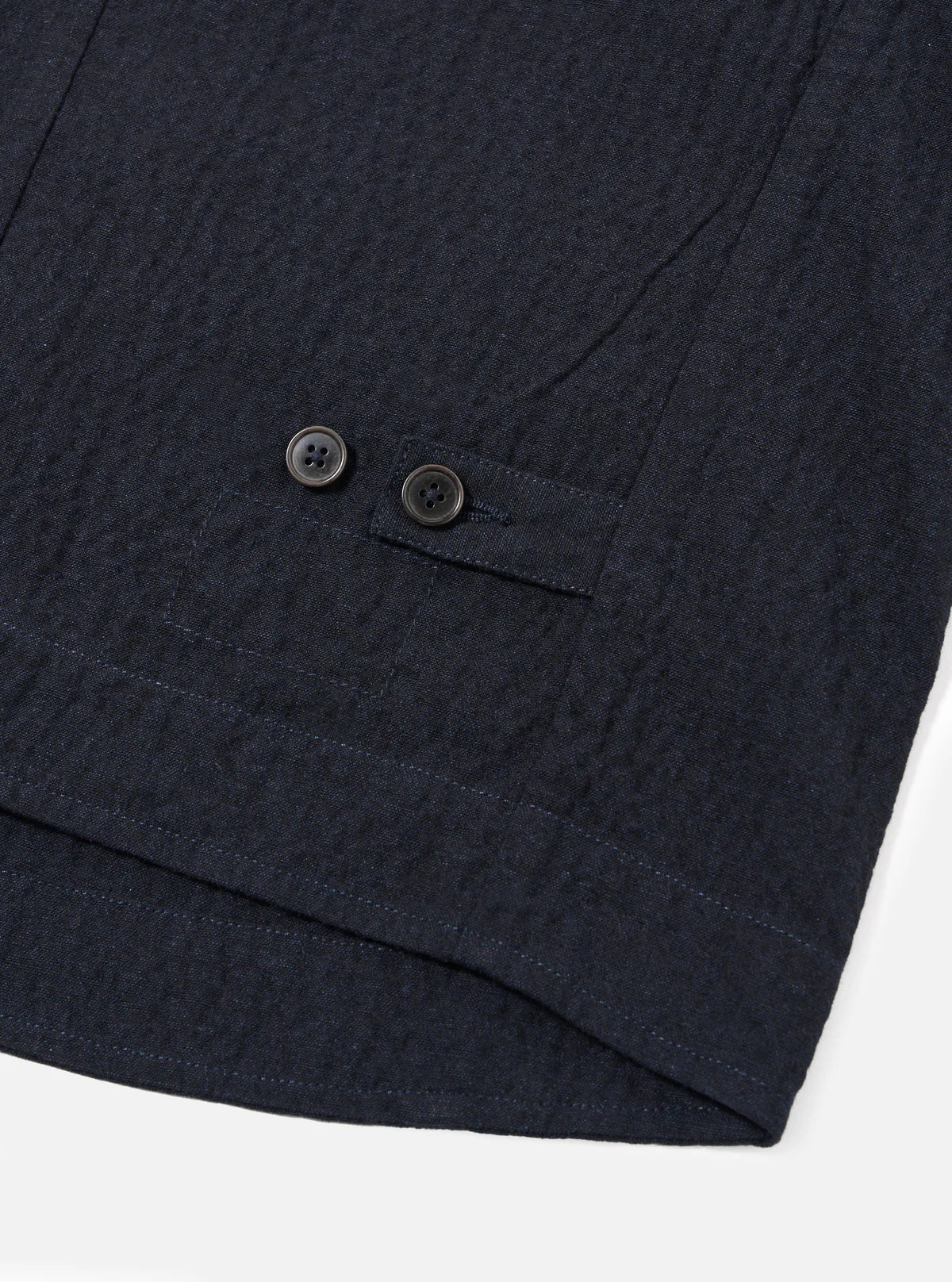 UNIVERSAL WORKS Dark Navy Ospina Cotton Field Waistcoat