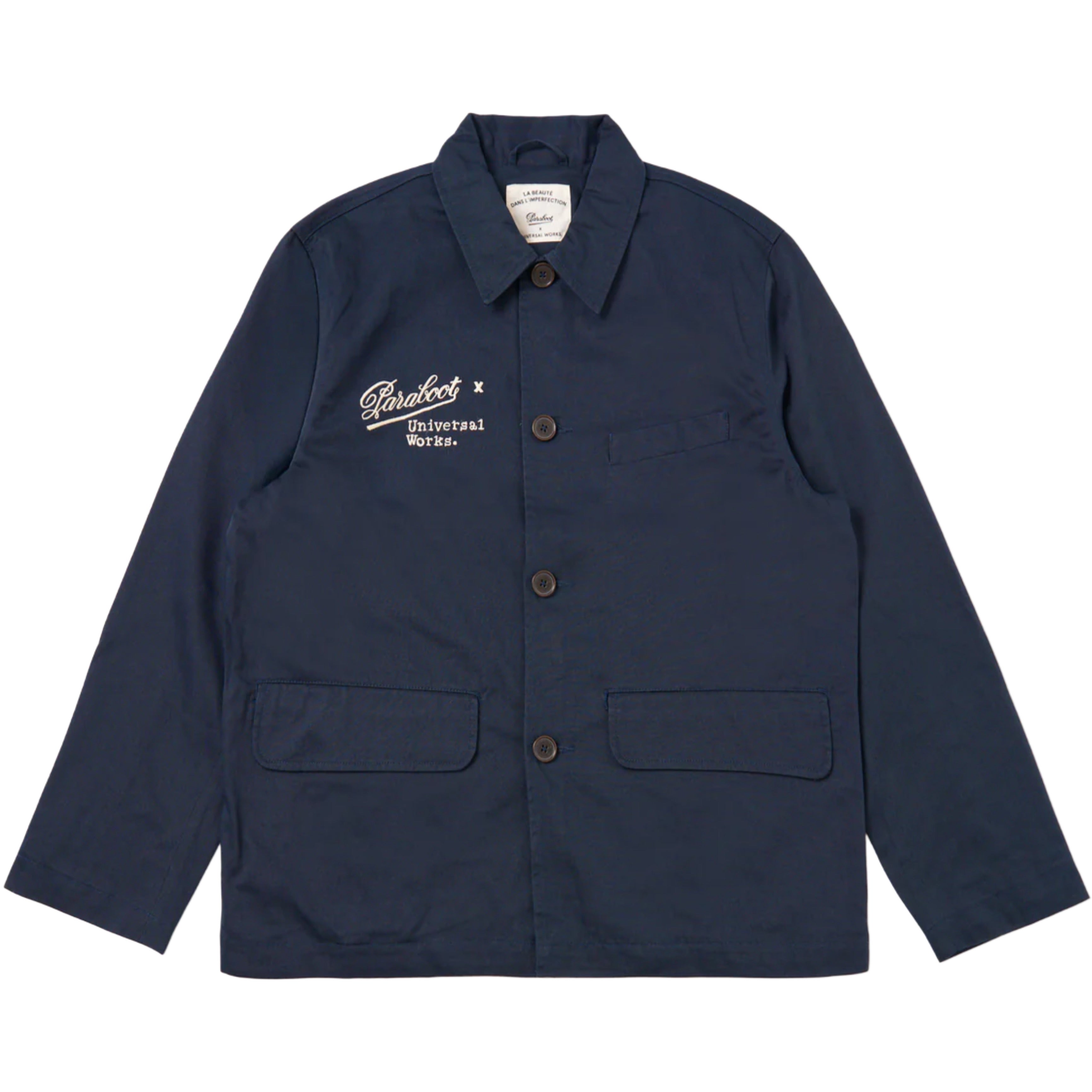 PARABOOT x Universal Works Navy Twill Warmus Jacket