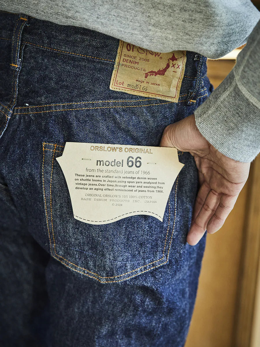 ORSLOW 1966 Standard Denim Jeans One Wash