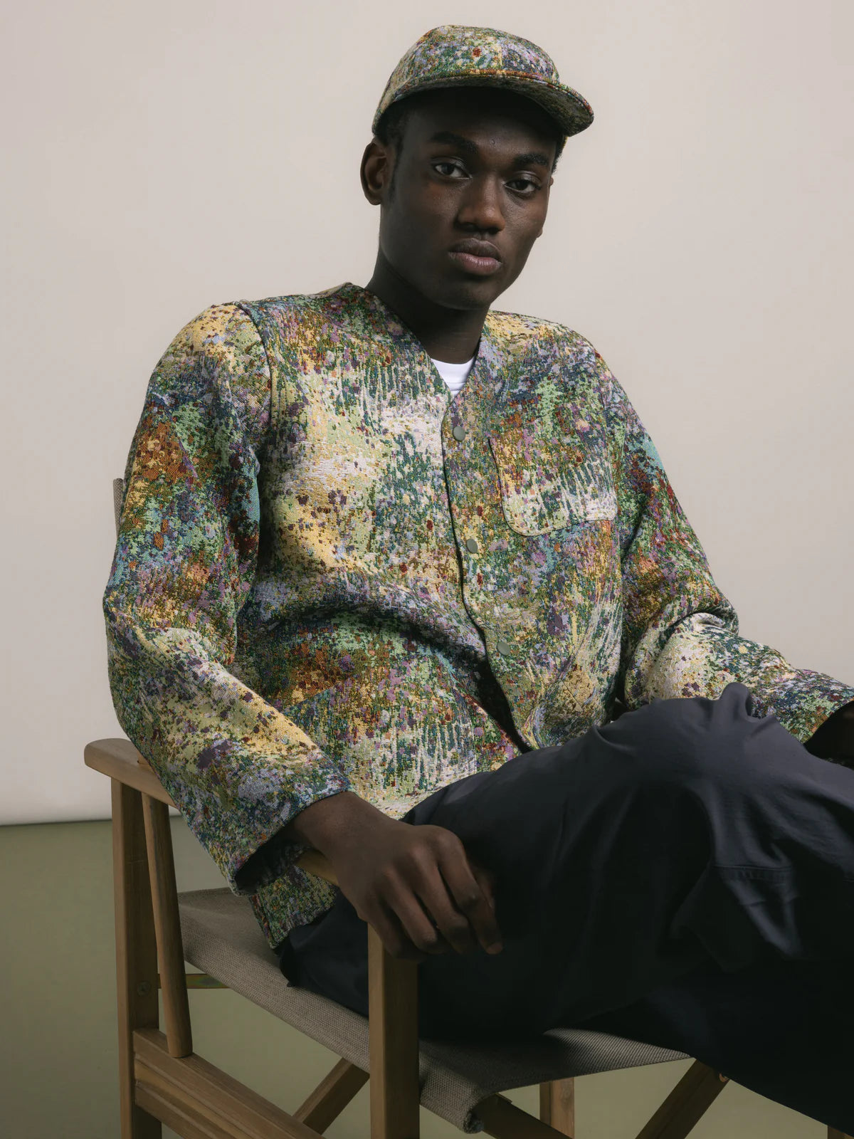 KESTIN Leuchars Cap in Multi Jacquard