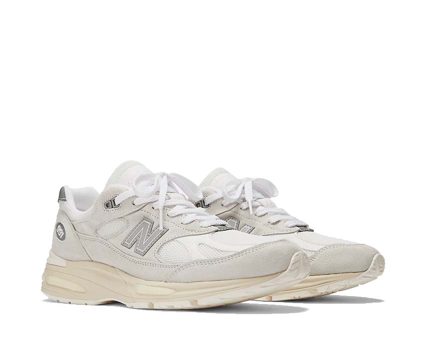 Scarpe NEW BALANCE Made in UK 991v2 in Wind Chime con rugiada bianca e ghiacciata 