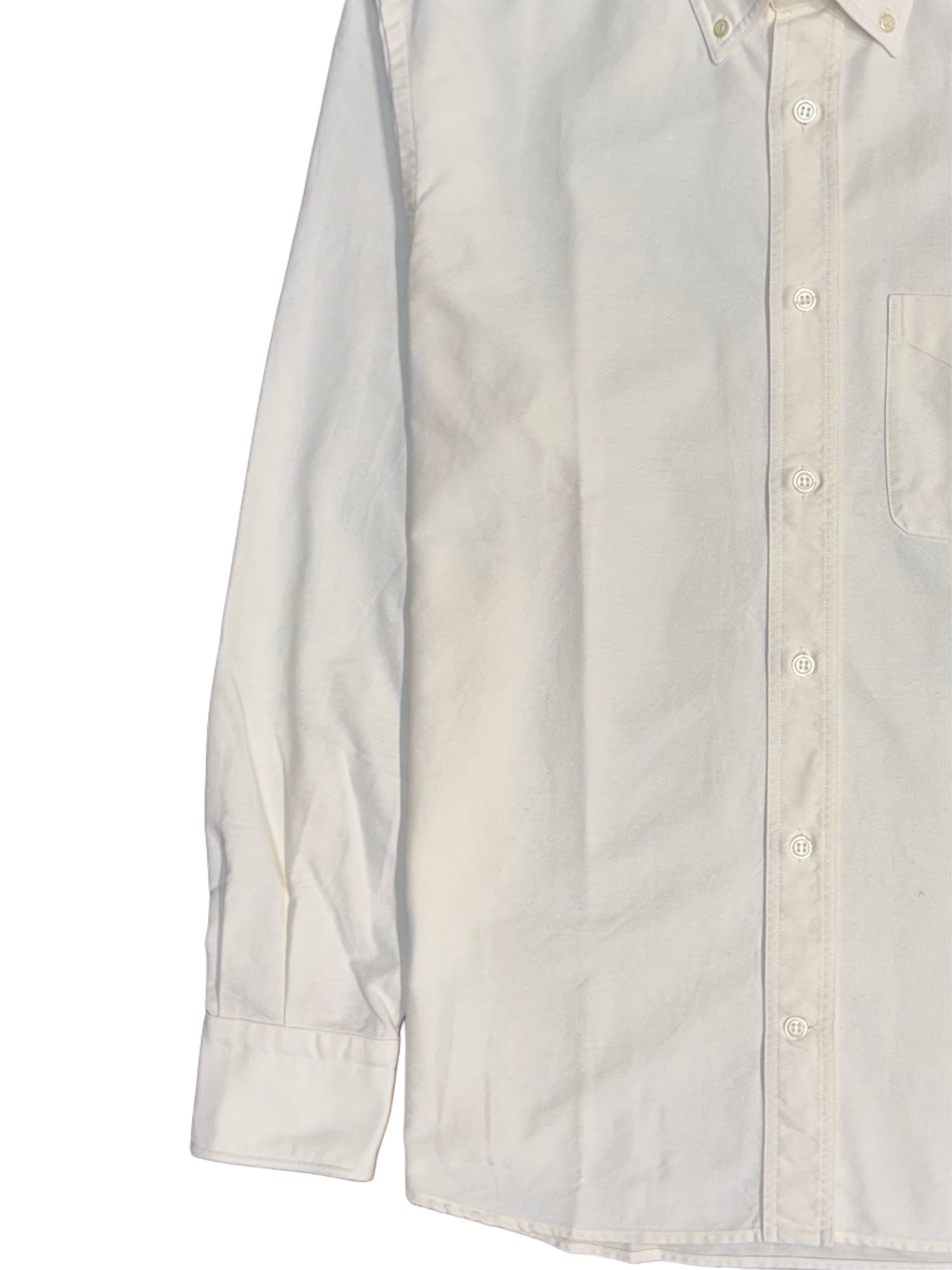 FRESH Natural Oxford Cotton Button Down Shirt