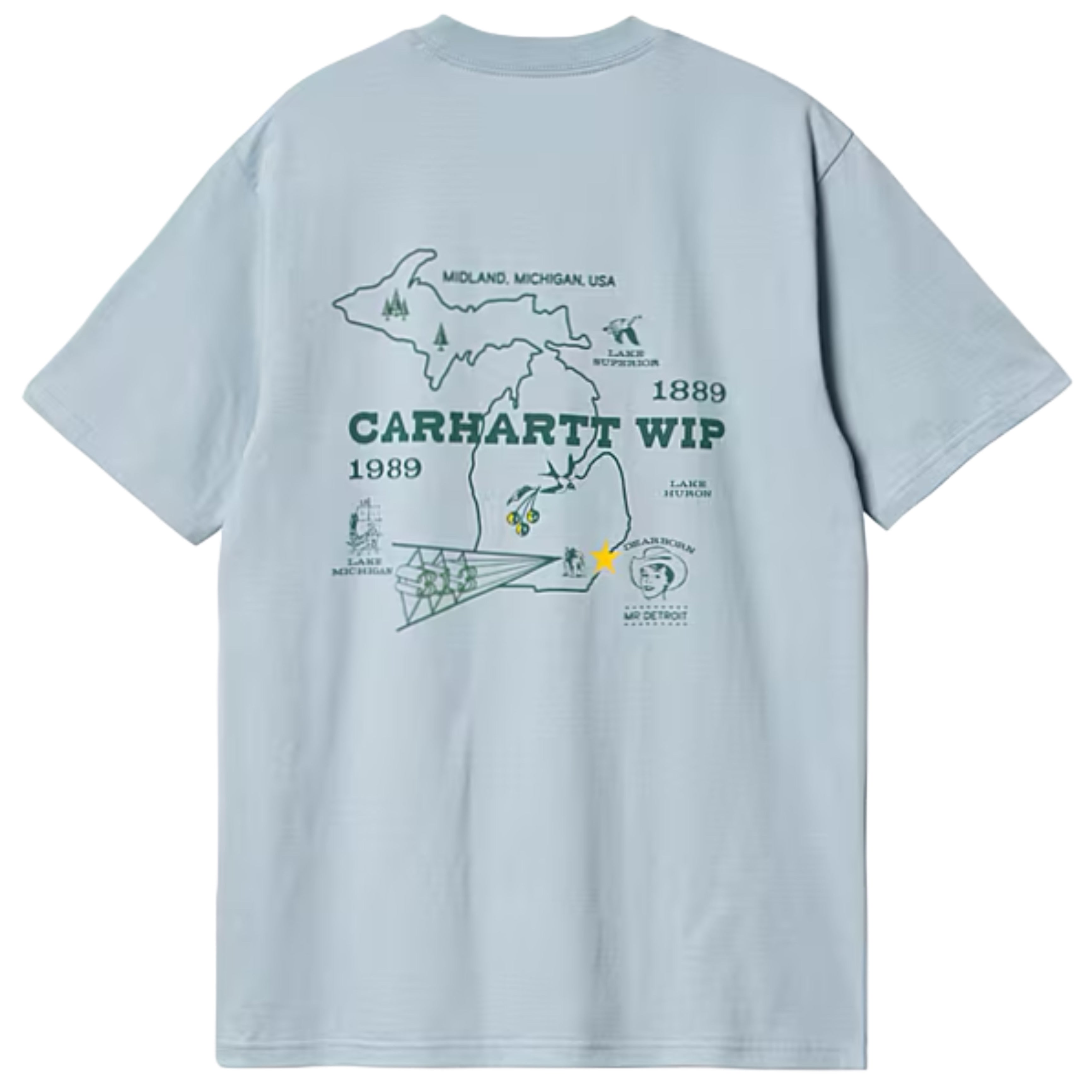 T-shirt CARHARTT WIP S/S Home State Dusty Ice