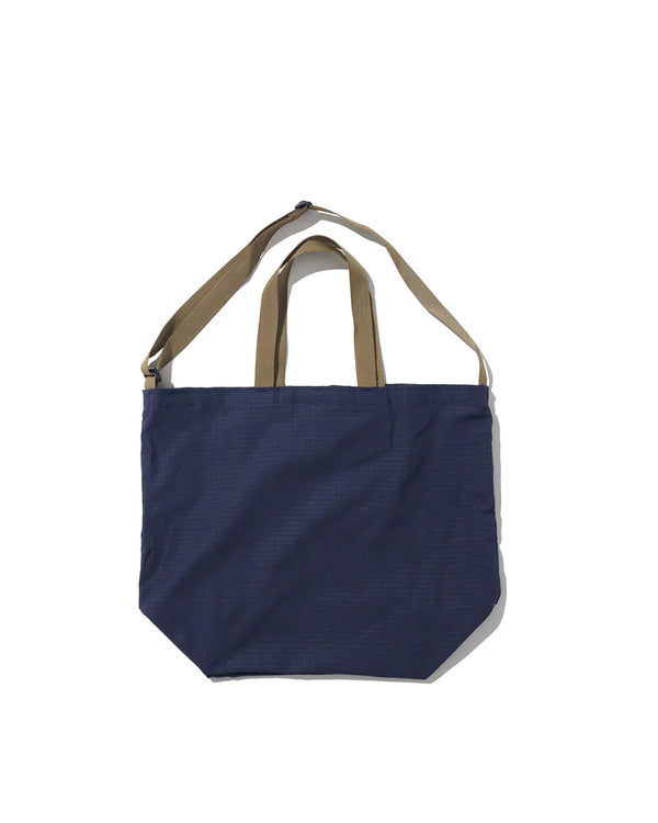 BATTENWEAR Packable Tote Bag In Ripstop Navy Tan