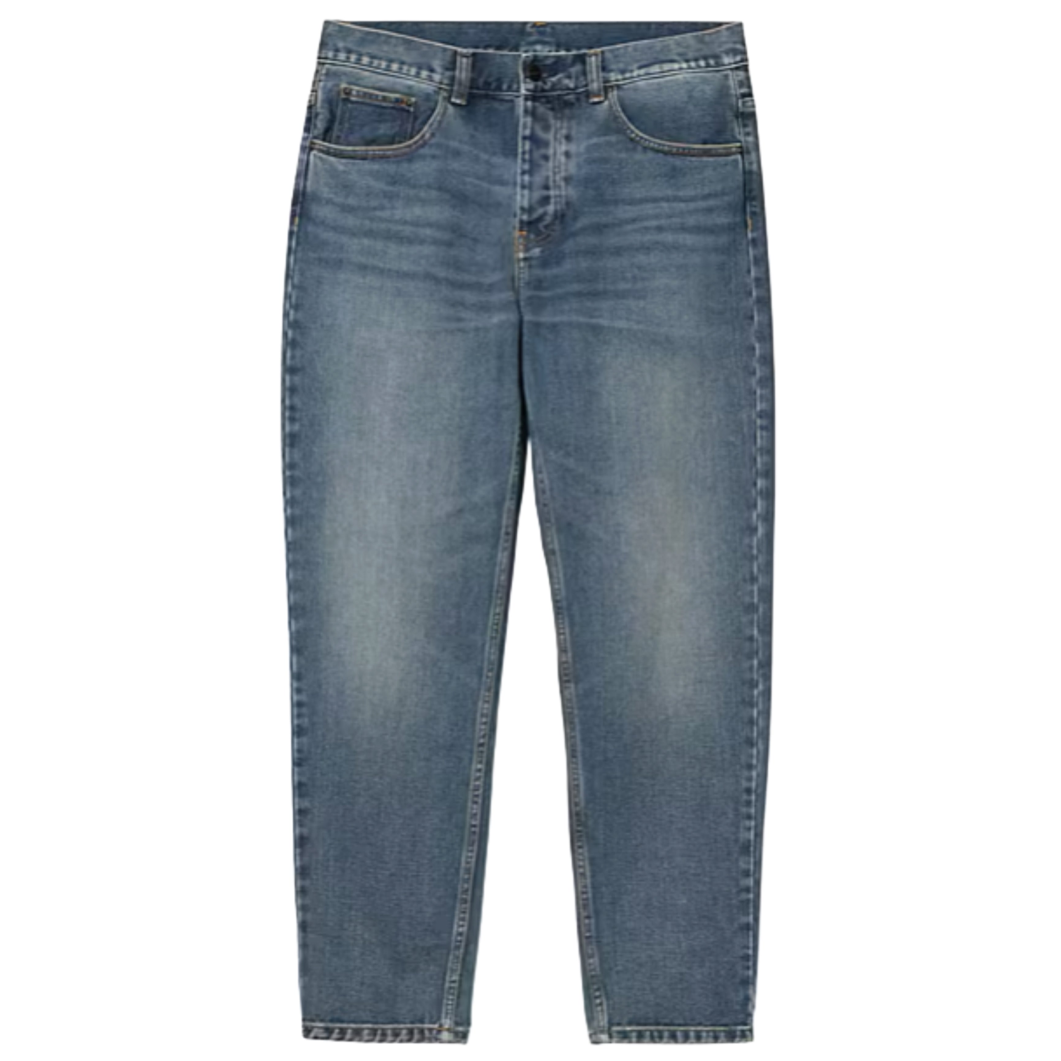 CARHARTT WIP Newel Pant Blue Dark Used Washed