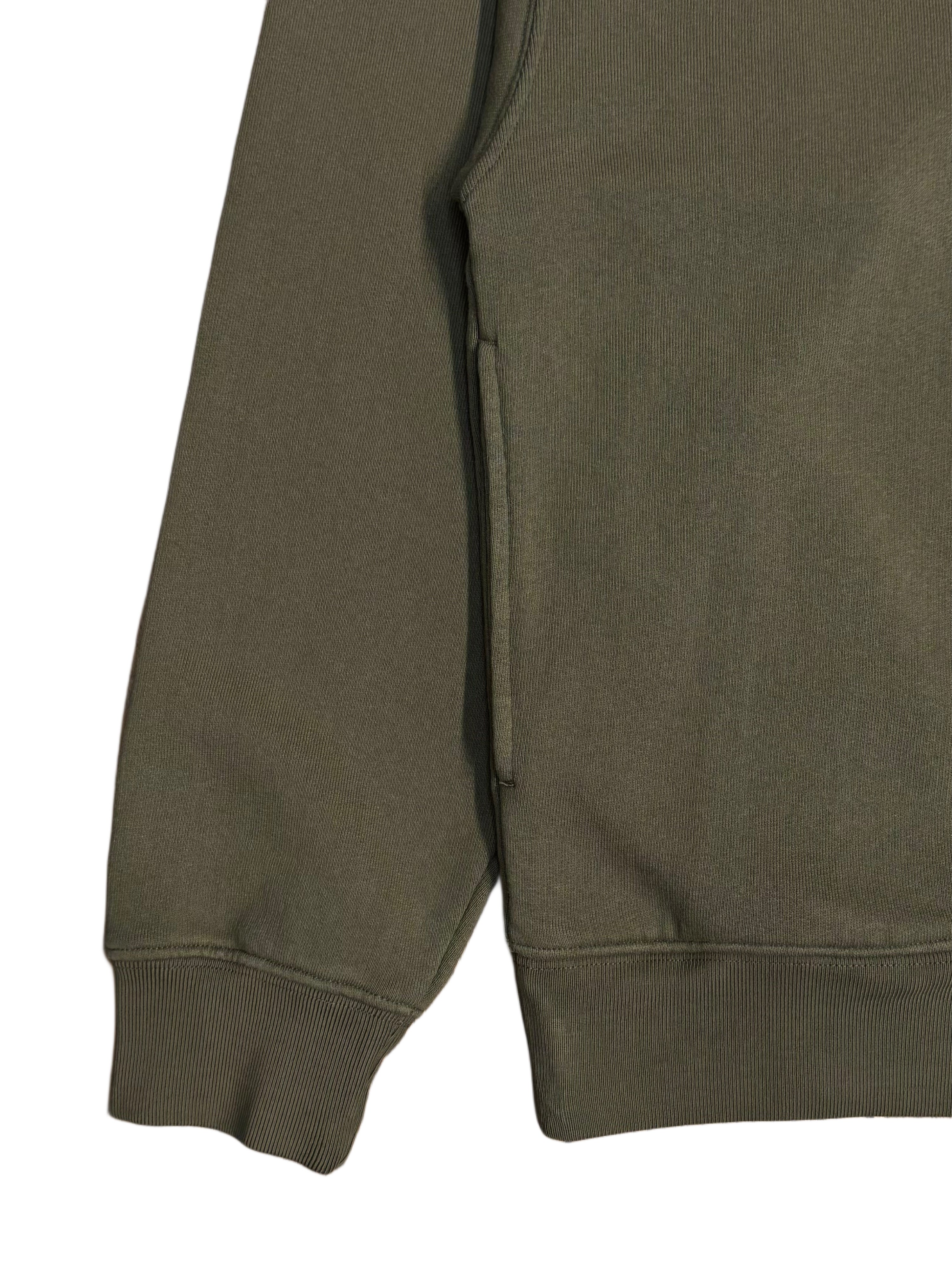 Felpa polo in cotone FRESH Mike in verde militare
