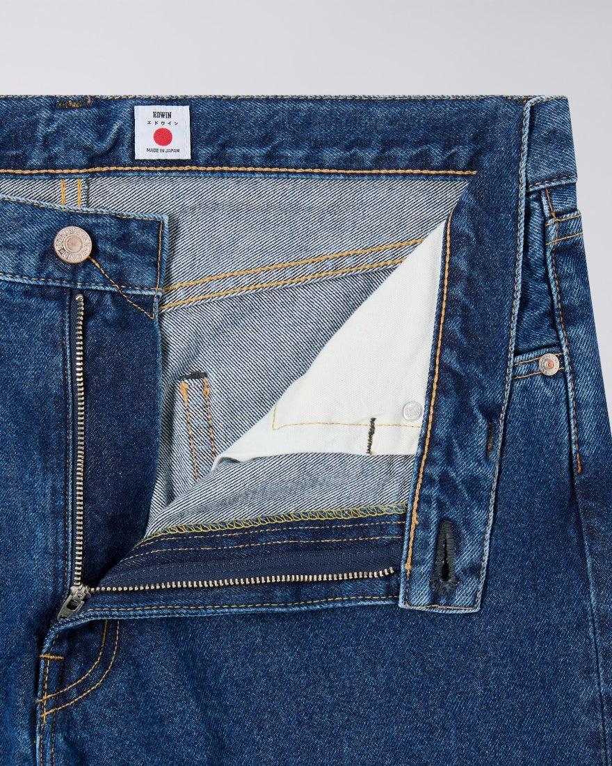 EDWIN Loose Jeans Blue Mid Used Made In Japan