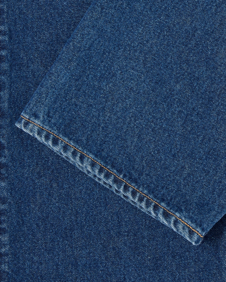 EDWIN Loose Jeans Blue Mid Used Made In Japan