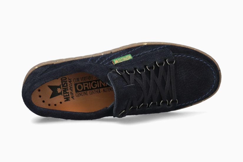 Scarpe in pelle scamosciata MEPHISTO Rainbow Marine Velours