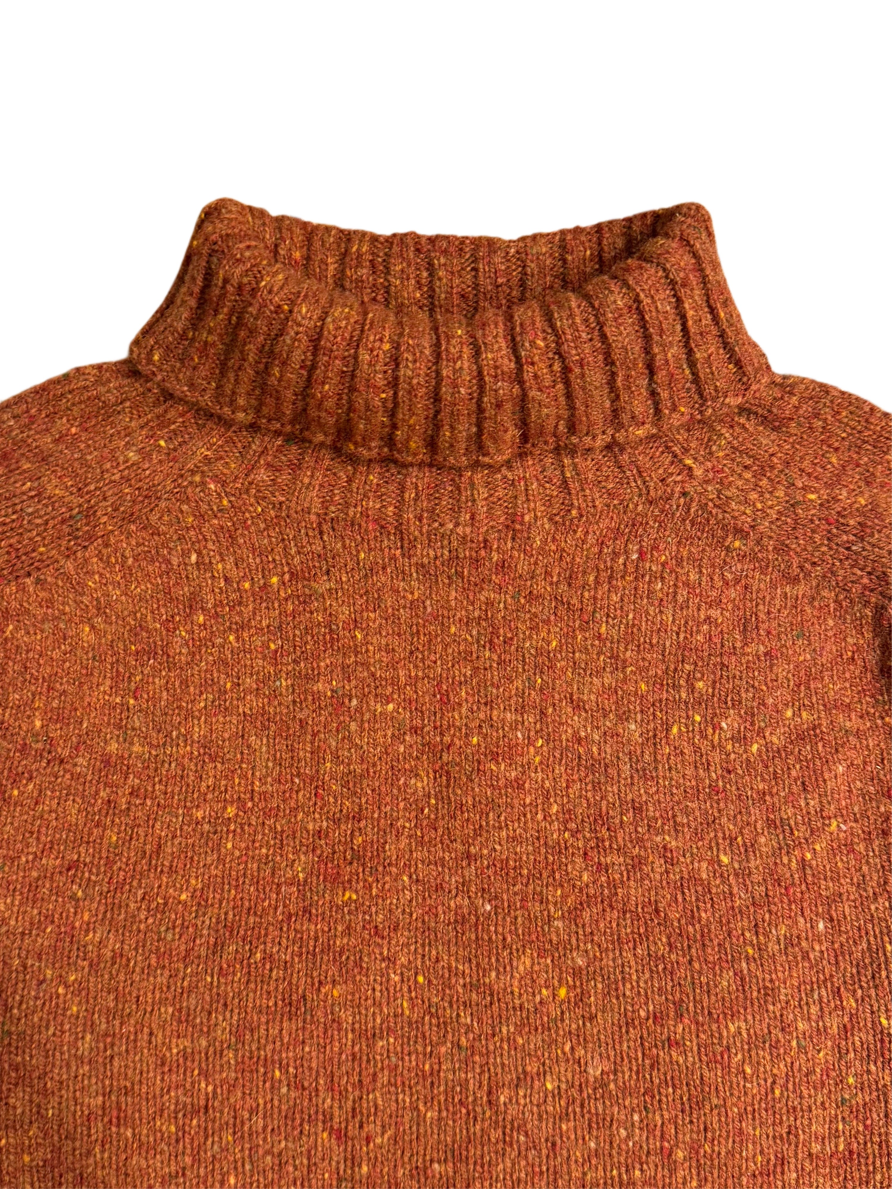 FRESH Mike Donegal Wool Turtleneck Sweater In Rhum