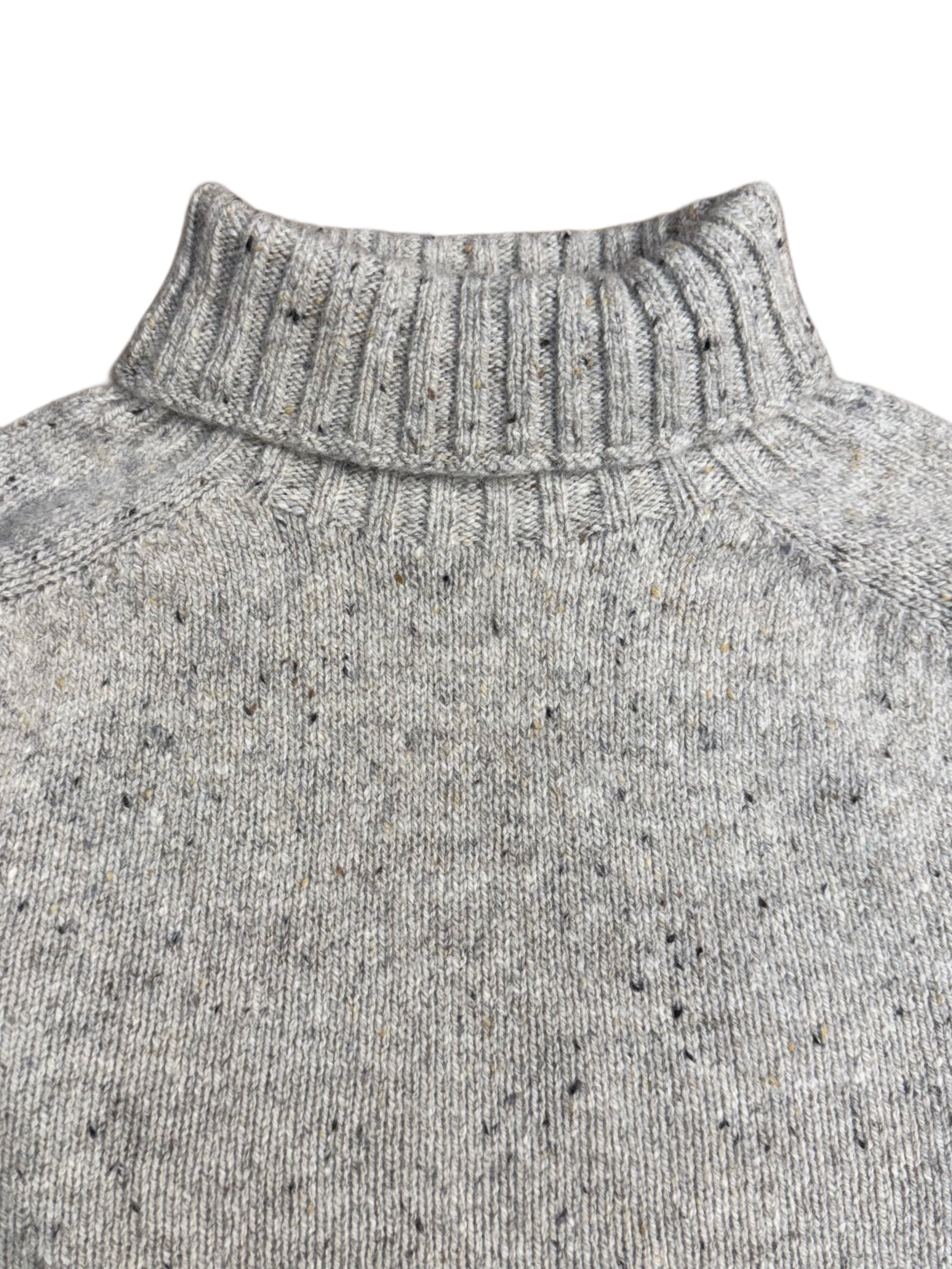FRESH Mike Donegal Wool Turtleneck Sweater In Mull