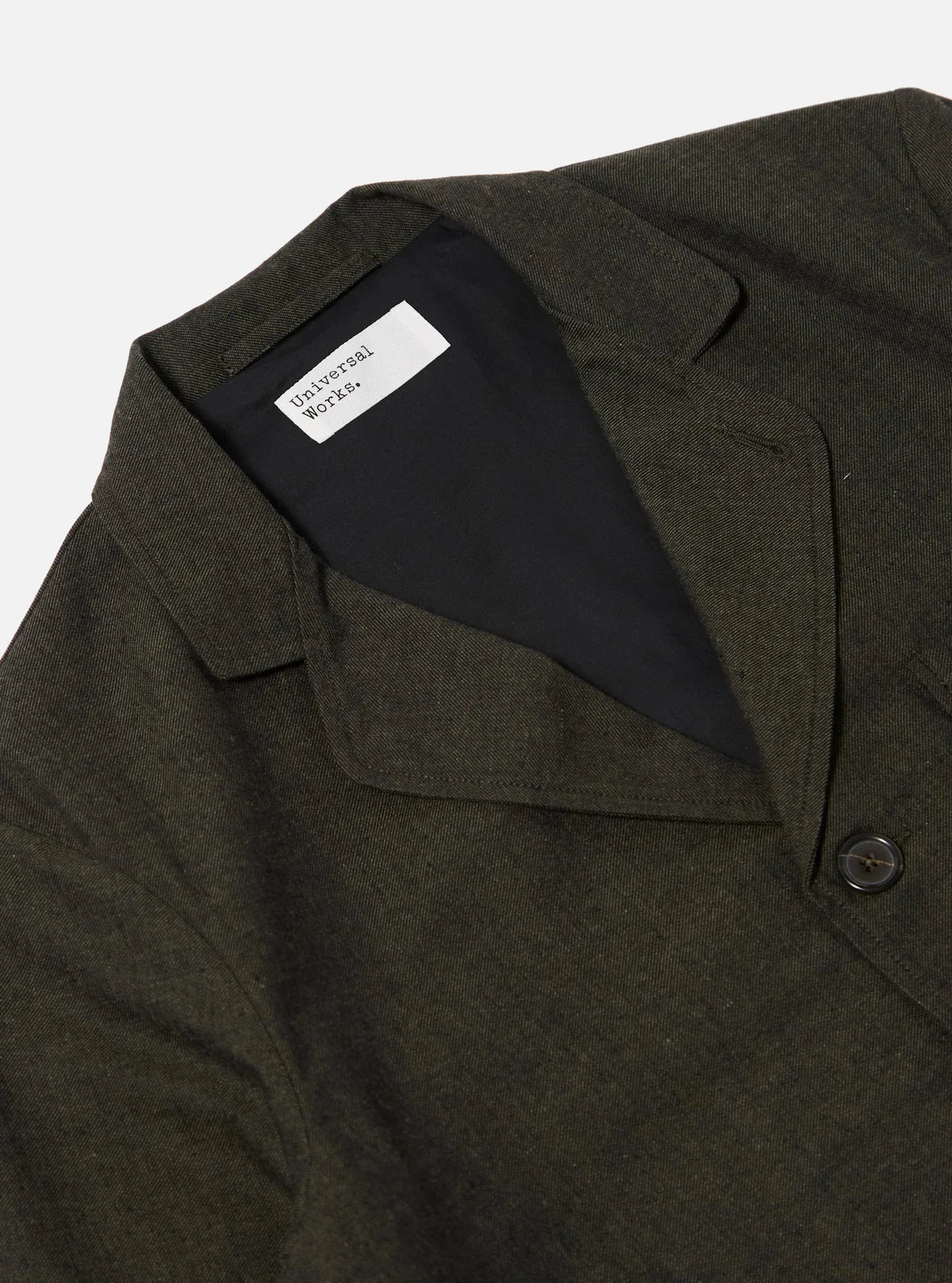 UNIVERSAL WORKS Olive Lucca Suiting Three Button Jacket